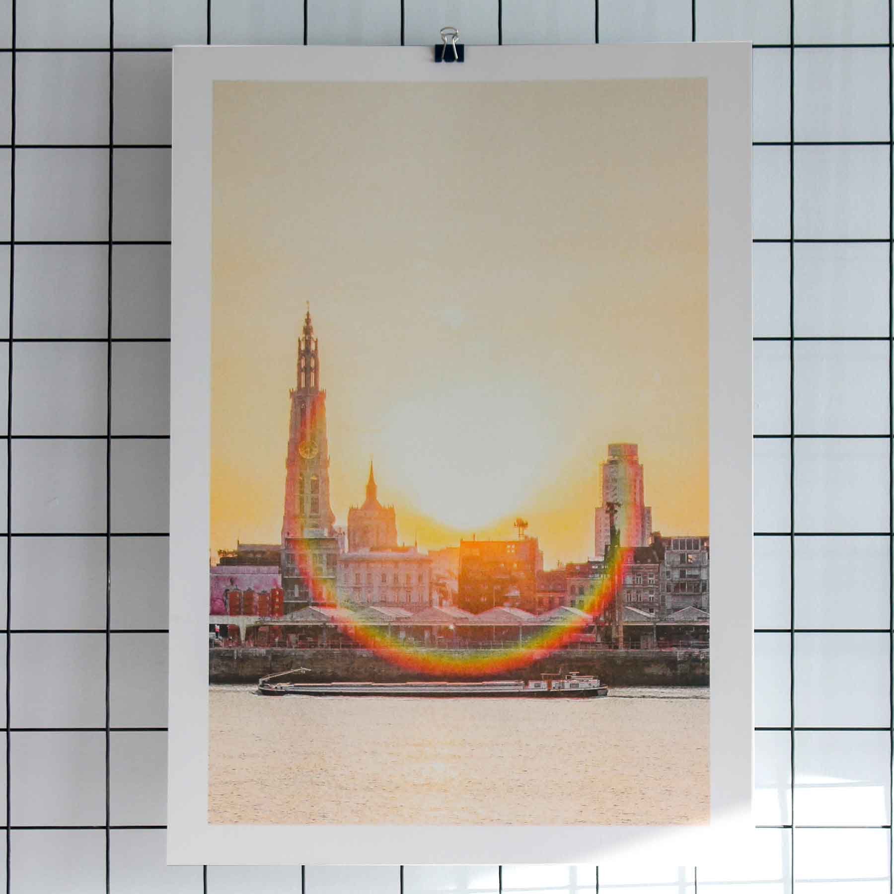  Ontwerp : Nora Dekoning    Kleuren : Fluo Pink + Aqua + Yellow + Black   Papier : Freelife White 120g