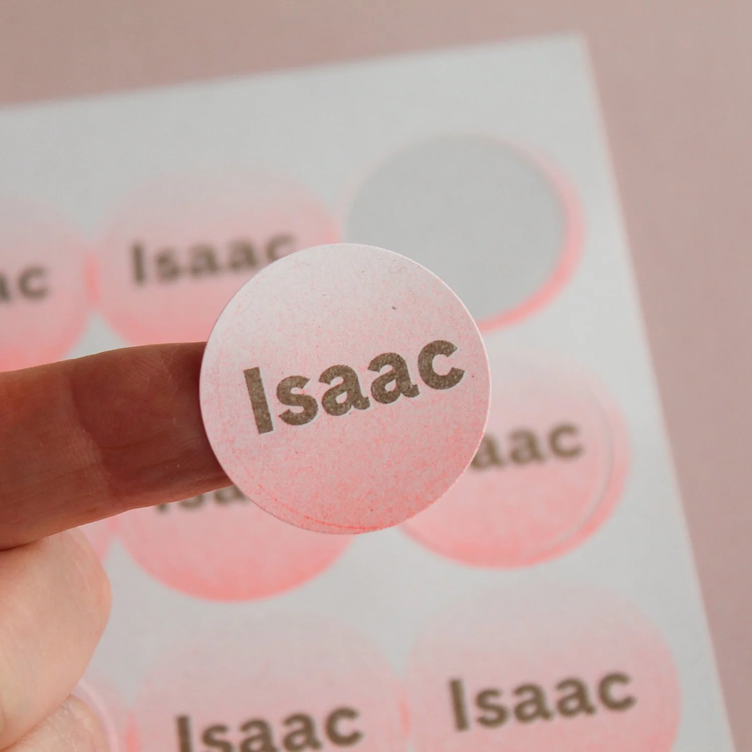 Stickers (met aangepaste kleuren: fluo oranje i.p.v. rood)