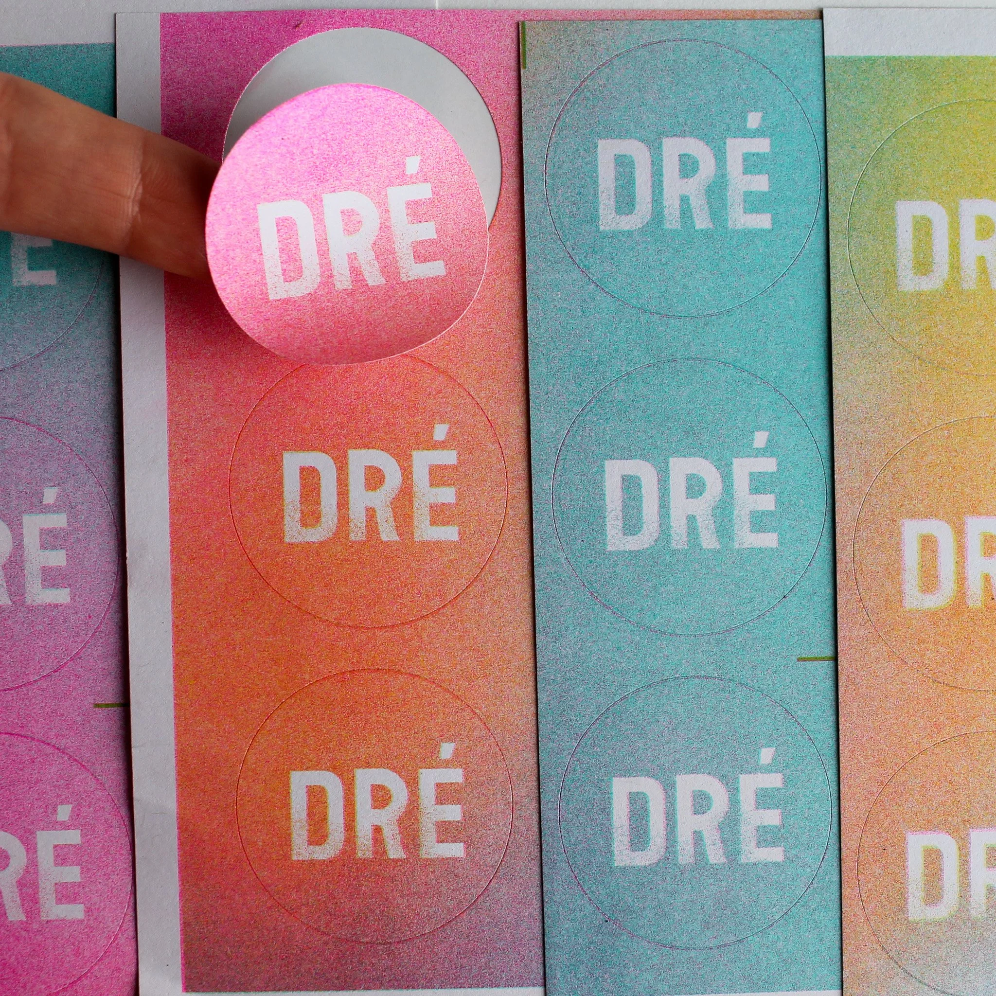 Stickers (met aangepaste kleur: mint i.p.v. aqua)