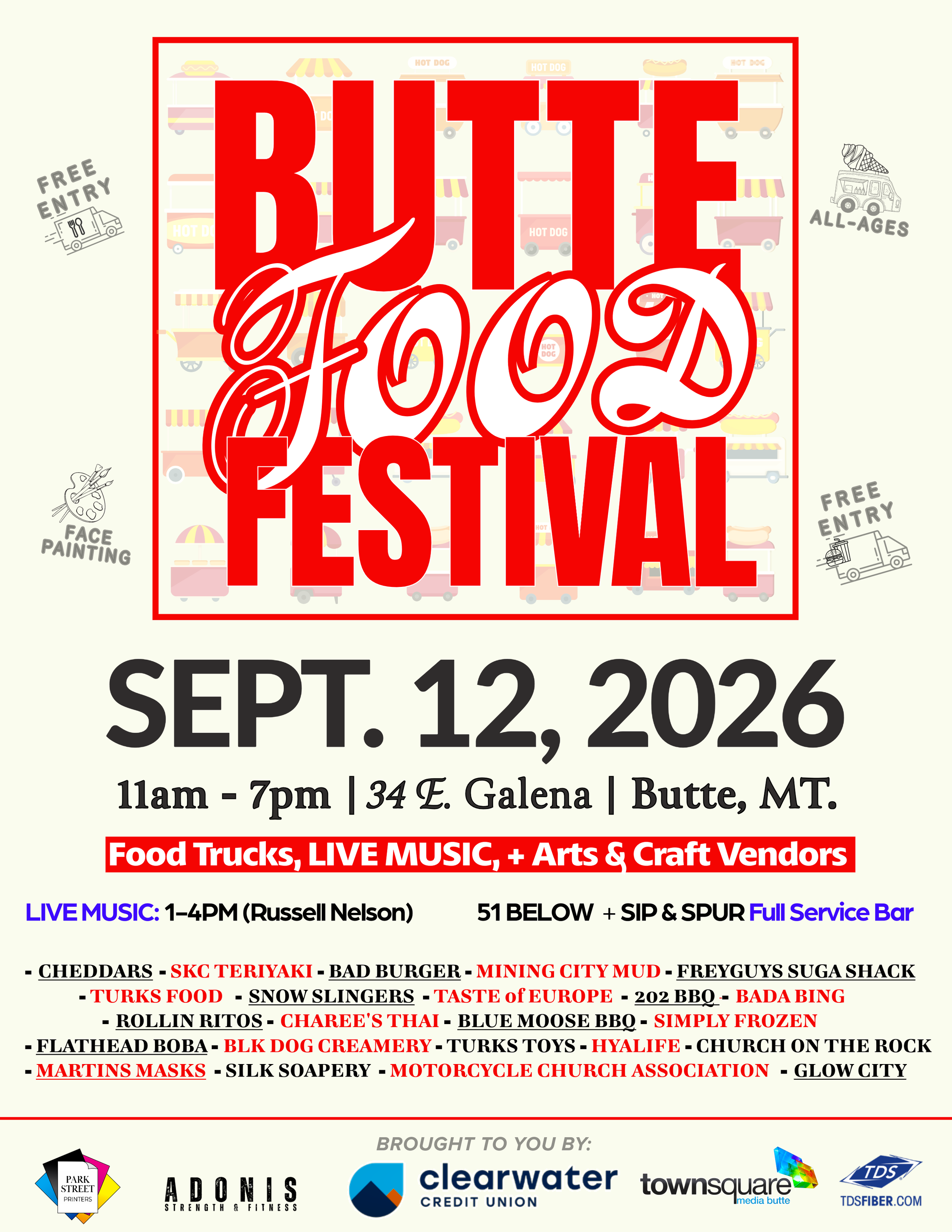 Food, Drink, & Treat Vendors