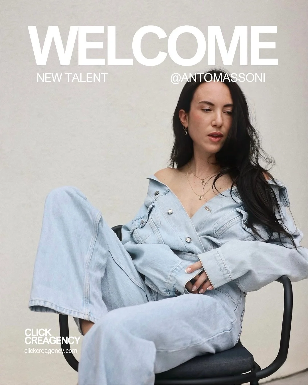 Clickcreagency, The family keeps growing 🚀
Say Hi to @antomassoni , creator &amp; model, possionate about fashion, beauty and high-end lifestyle, always with that effortless elegance. 
To work with Anto Massoni contact antomassoni@clickcreagency.com