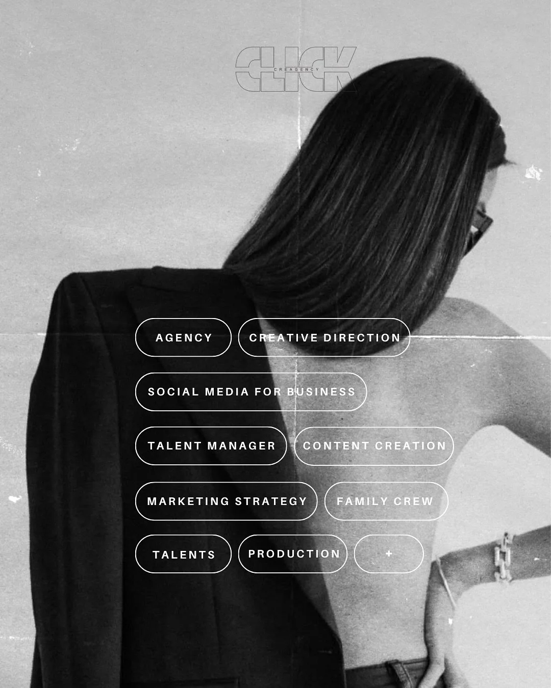 Click Creagency is a creative agency with strong art direction at its core. We help influencers, creators, artists, and businesses elevate their digital presence and bring ideas to life. 

Join the squad now 🚀
clickcreagency.com

__
#clickcreagency 