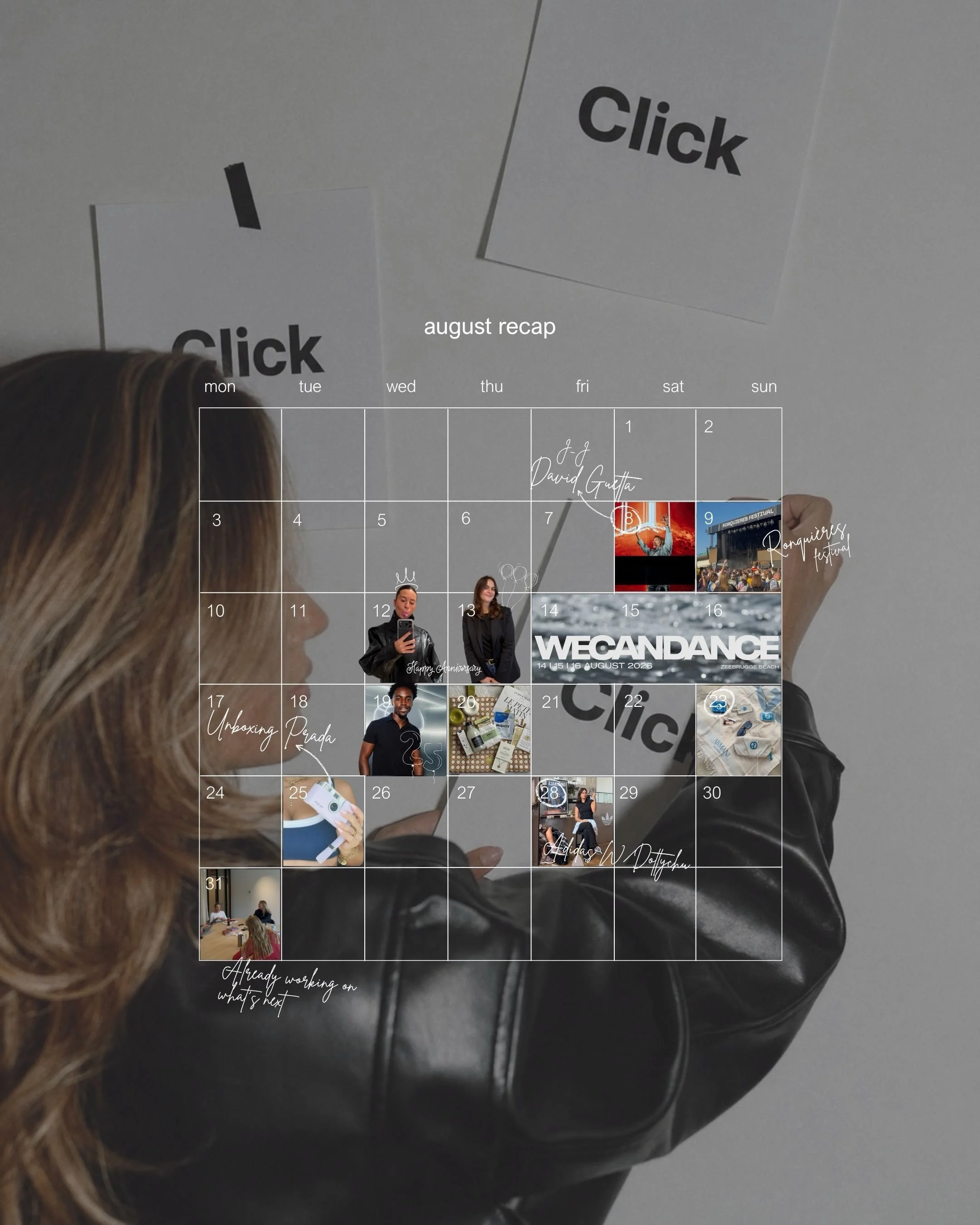 Our August dump : when &laquo;&nbsp;one day&nbsp;&raquo; became &laquo;&nbsp;we did it&nbsp;&raquo; ❤️&zwj;🔥✨

#augustdump #clickcreagency #wecandance #brandcollaboration #influencemarketing