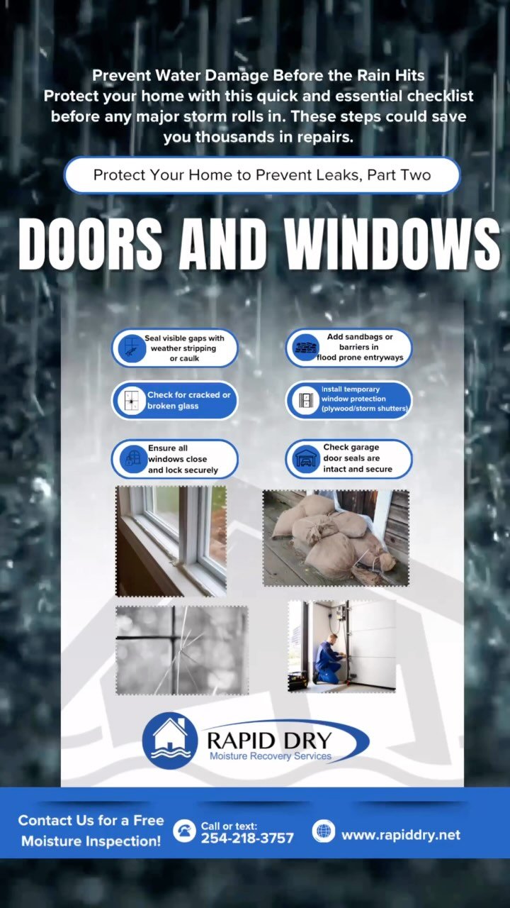 Tiny issues can lead to BIG problems. Let us check your home’s weak spots before the leaks do! Book your FREE moisture inspection today— your home will thank you! #homeprotection #leakprevention #homecaretips #home #homemaintenance