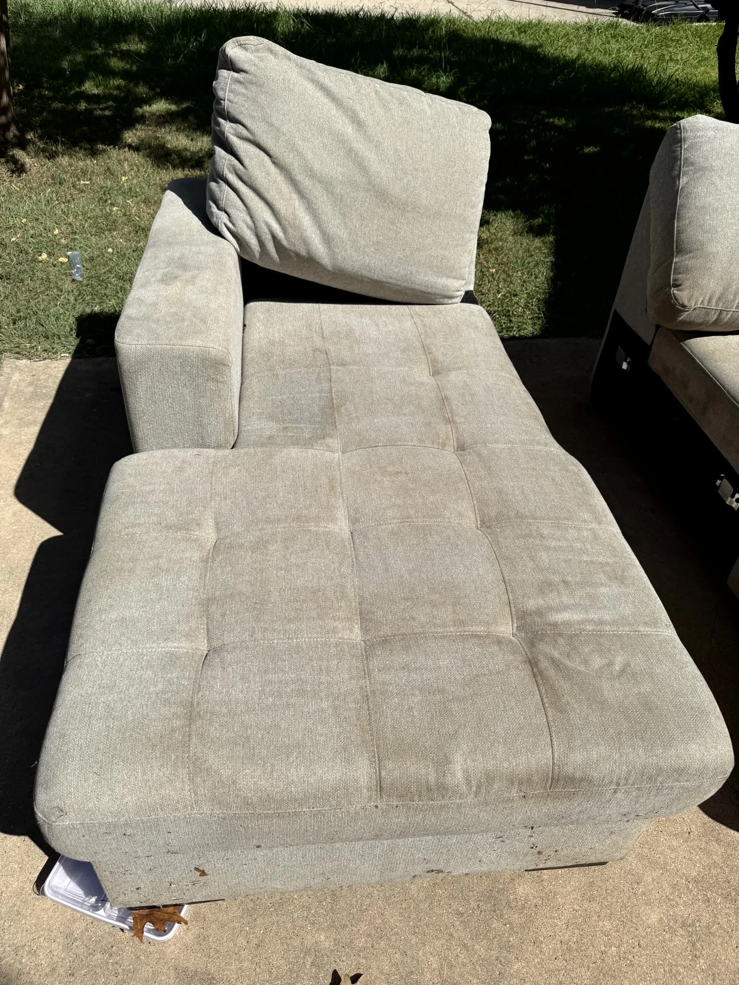 Before photo of sectional couch