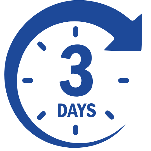 Countdown clock showing 3 days remaining.