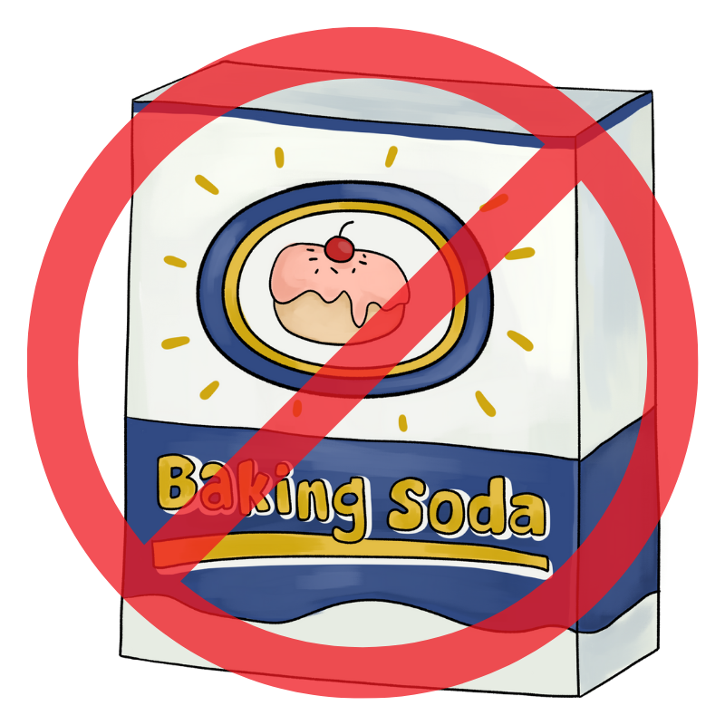 No baking soda on carpets