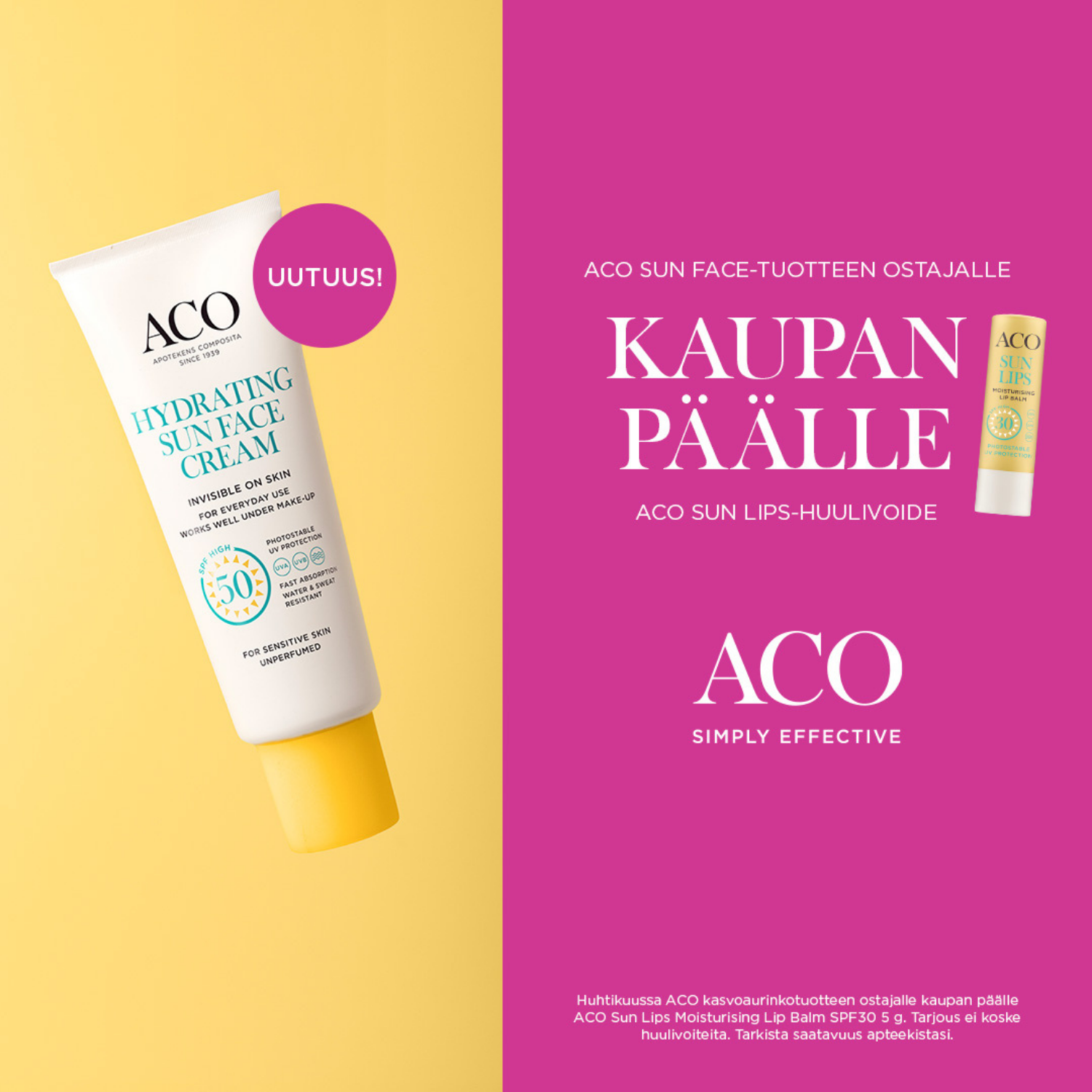 ACO Sunscreen In-Store Promotion
