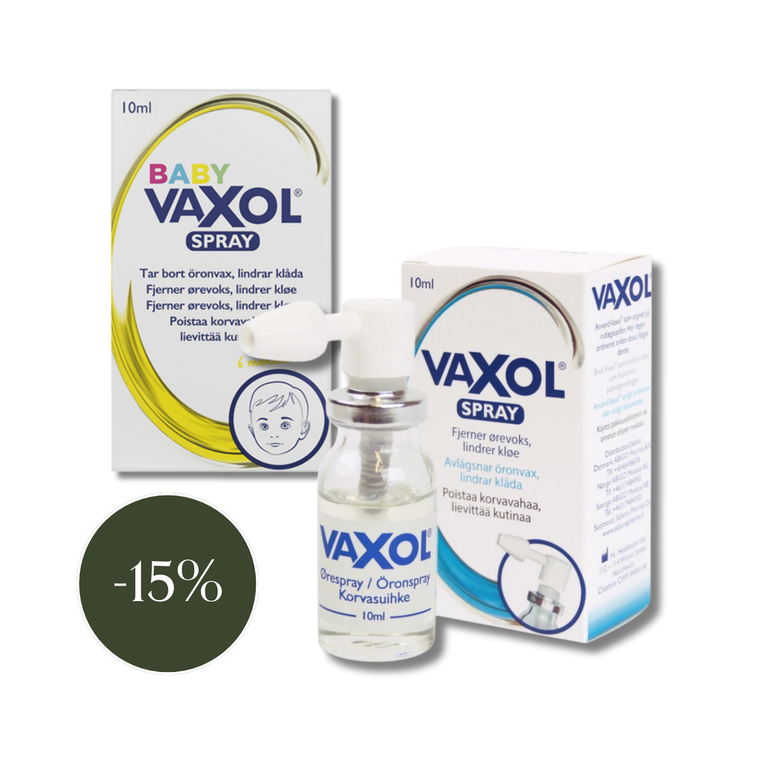Vaxol korvasumute tai Vaxol Baby 10 ml