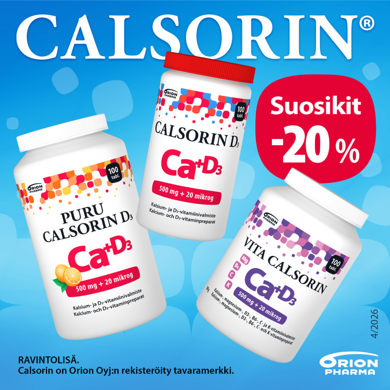 Calsorin®-favoriter