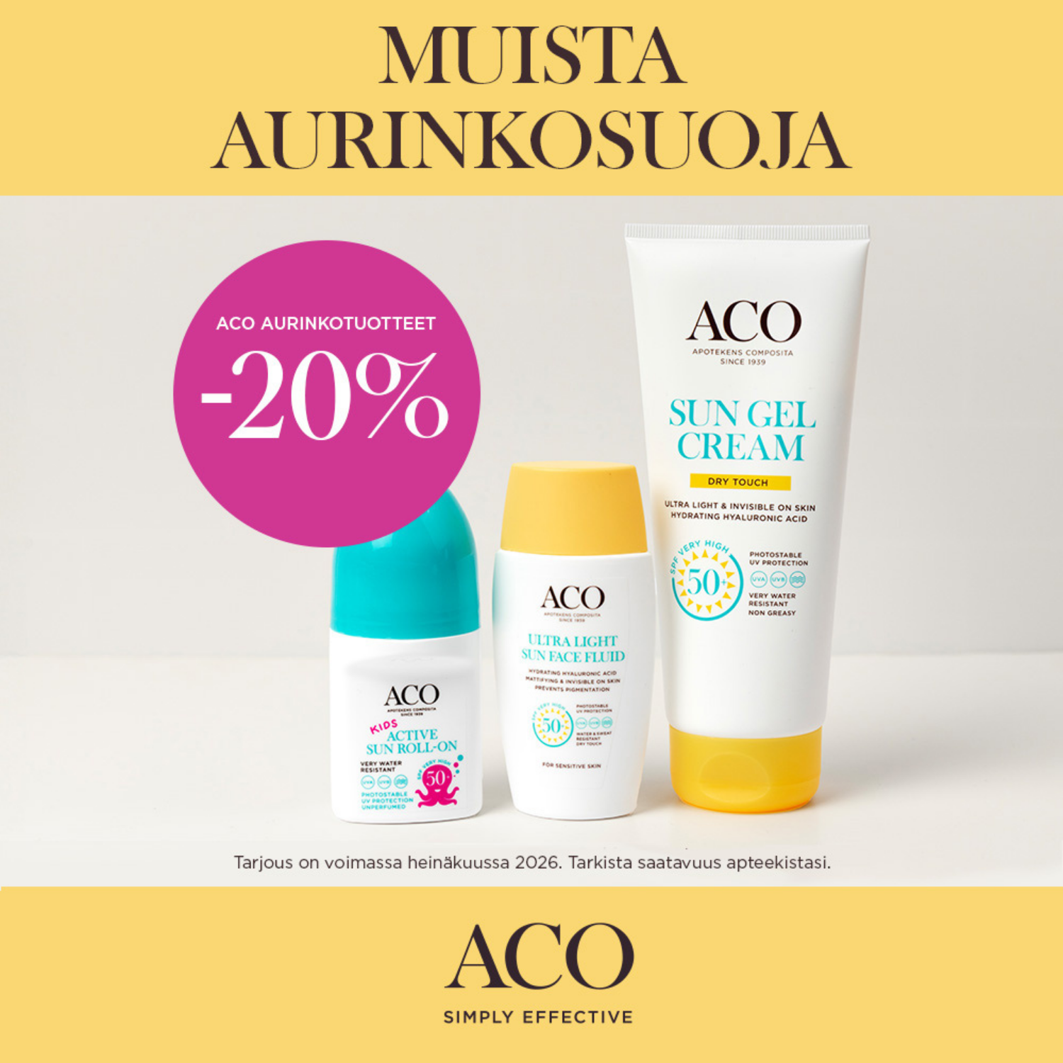 ACO:s solprodukter