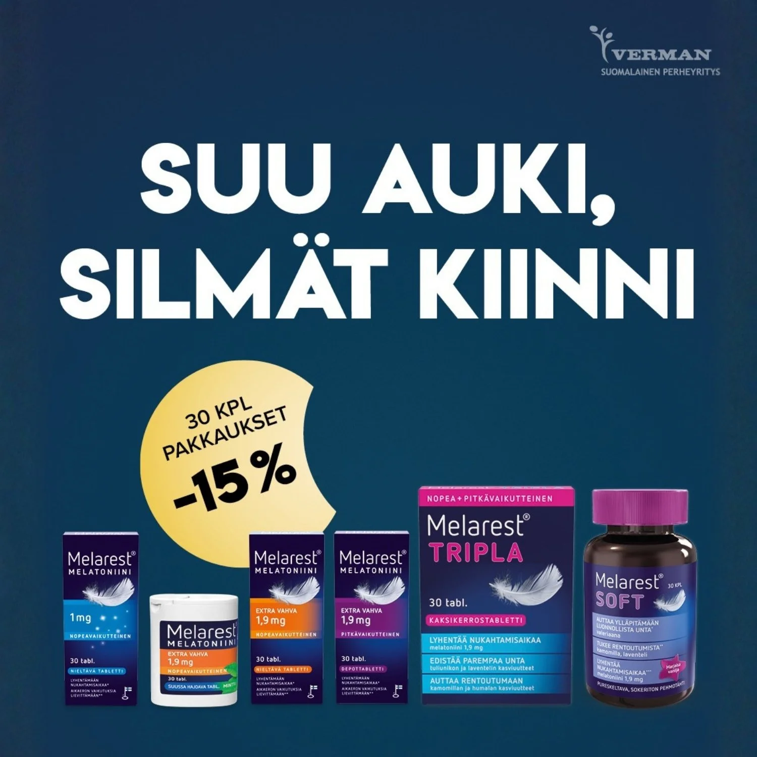 Melarest 30-piece packs