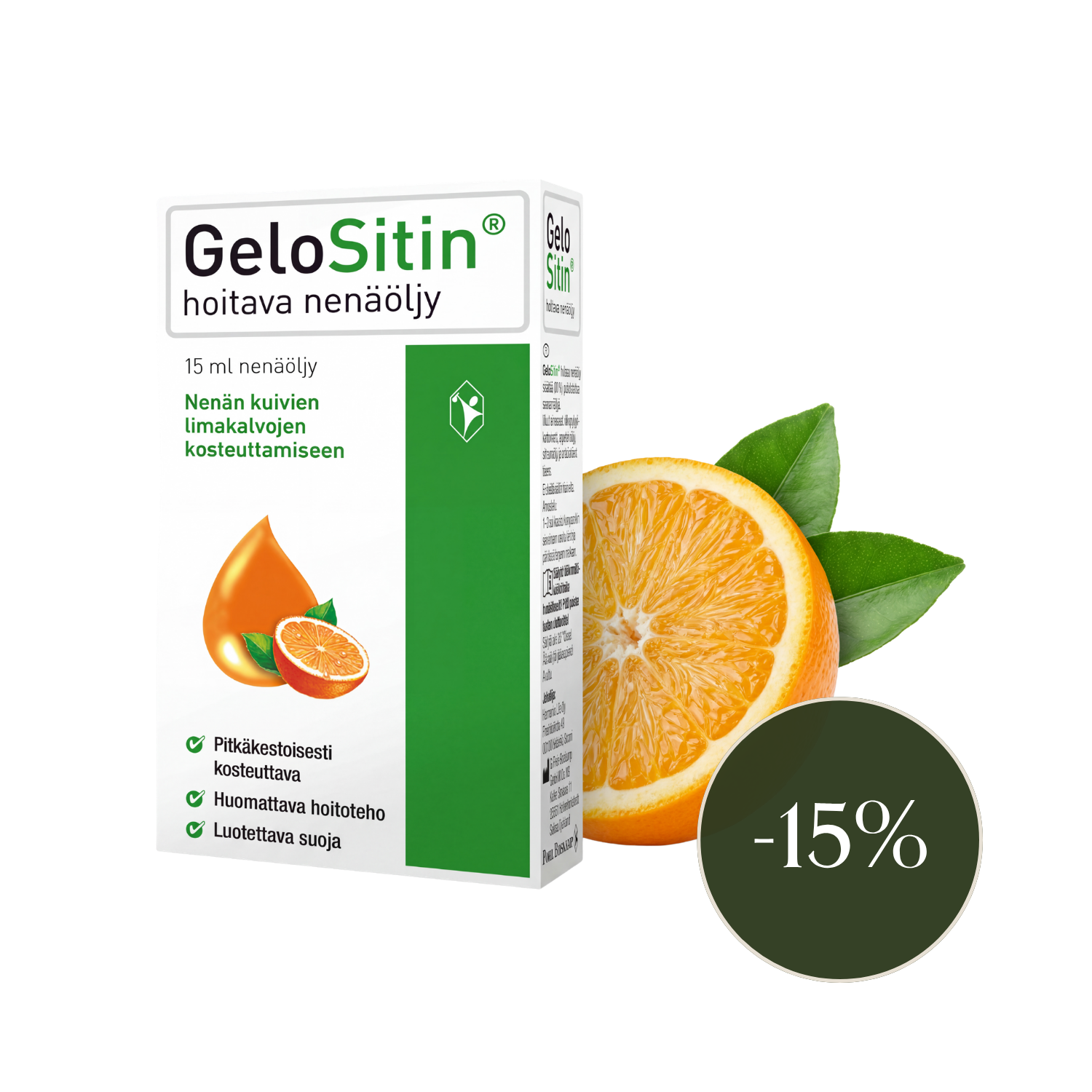 GeloSitin hoitava nenäöljy 15 ml