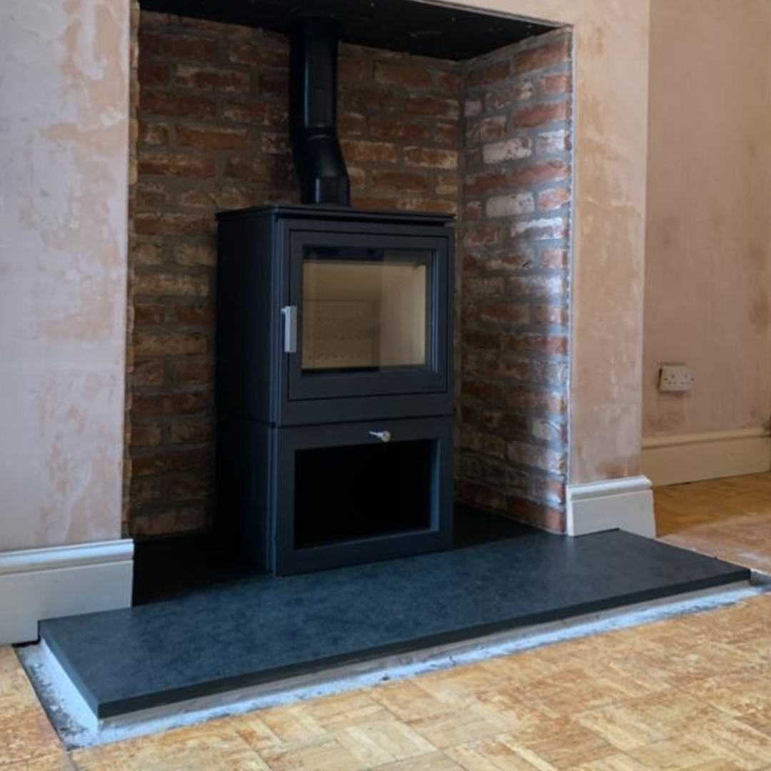 Wood burning stove in Wigan