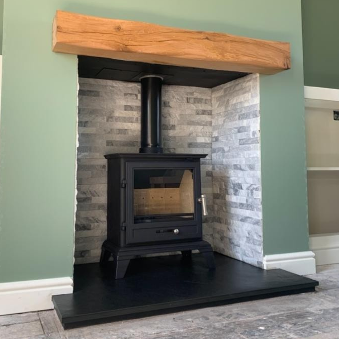 Wood burning stove in Wigan
