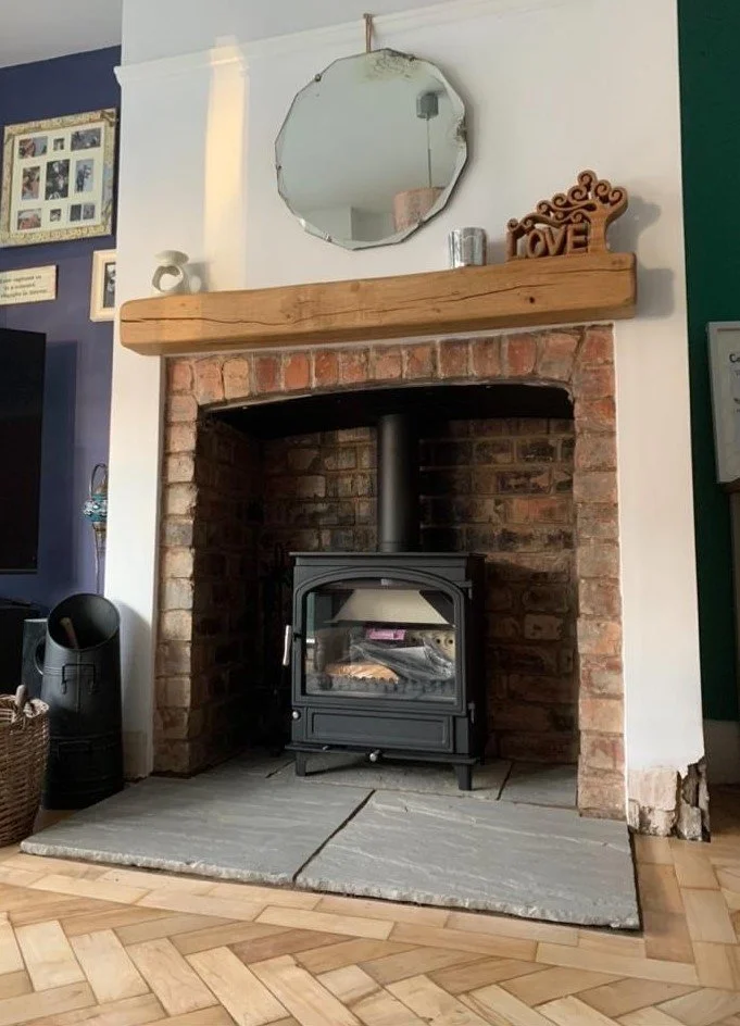 Wood burning stove in Wigan