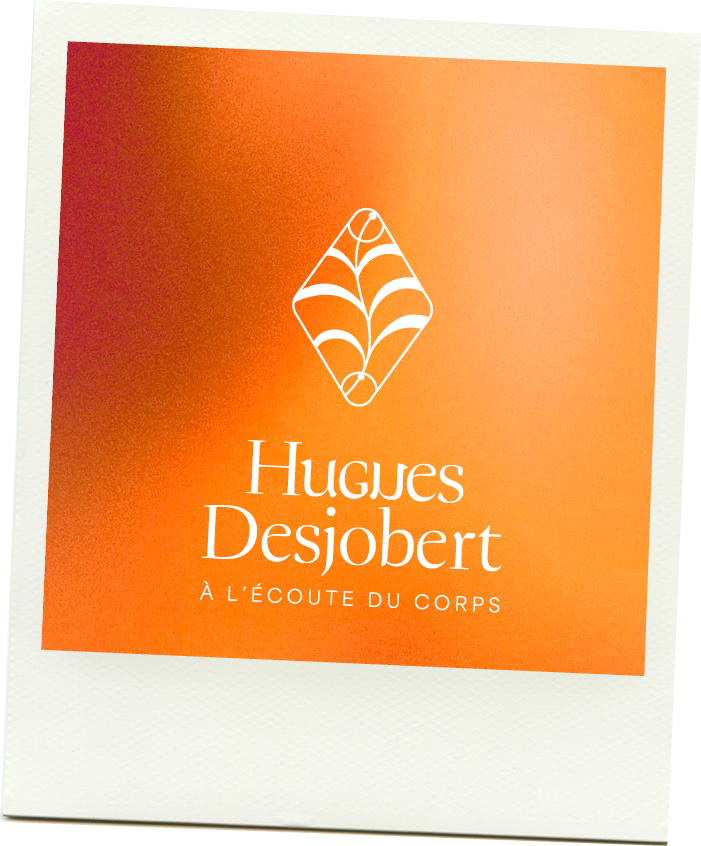 Identite visuelle de Hugues Desjobert, therapeute a Grenoble -- logo et charte graphique crees par Studio Origine, graphiste Bourgogne