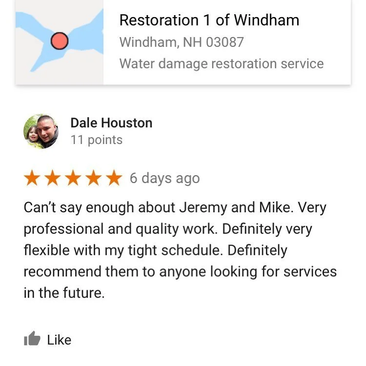 Thank you for the ⭐️⭐️⭐️⭐️⭐️ review!  We are a reliable team to help you restore your home or business with efficiency and effectiveness. For emergency services we are here 24/7. So glad we could help you out. 💦 If you have a water emergency, give u