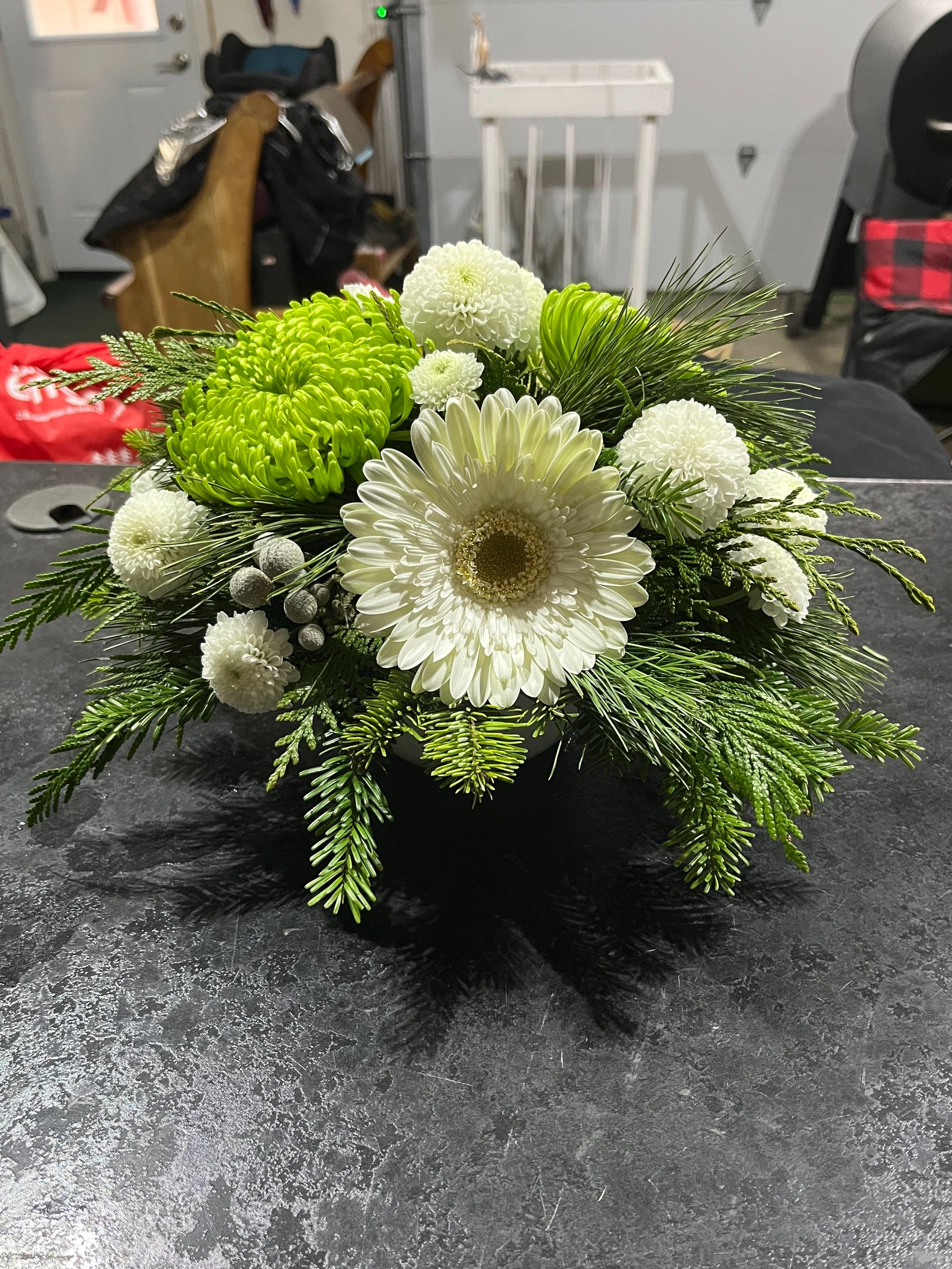 Winter Table Centerpiece