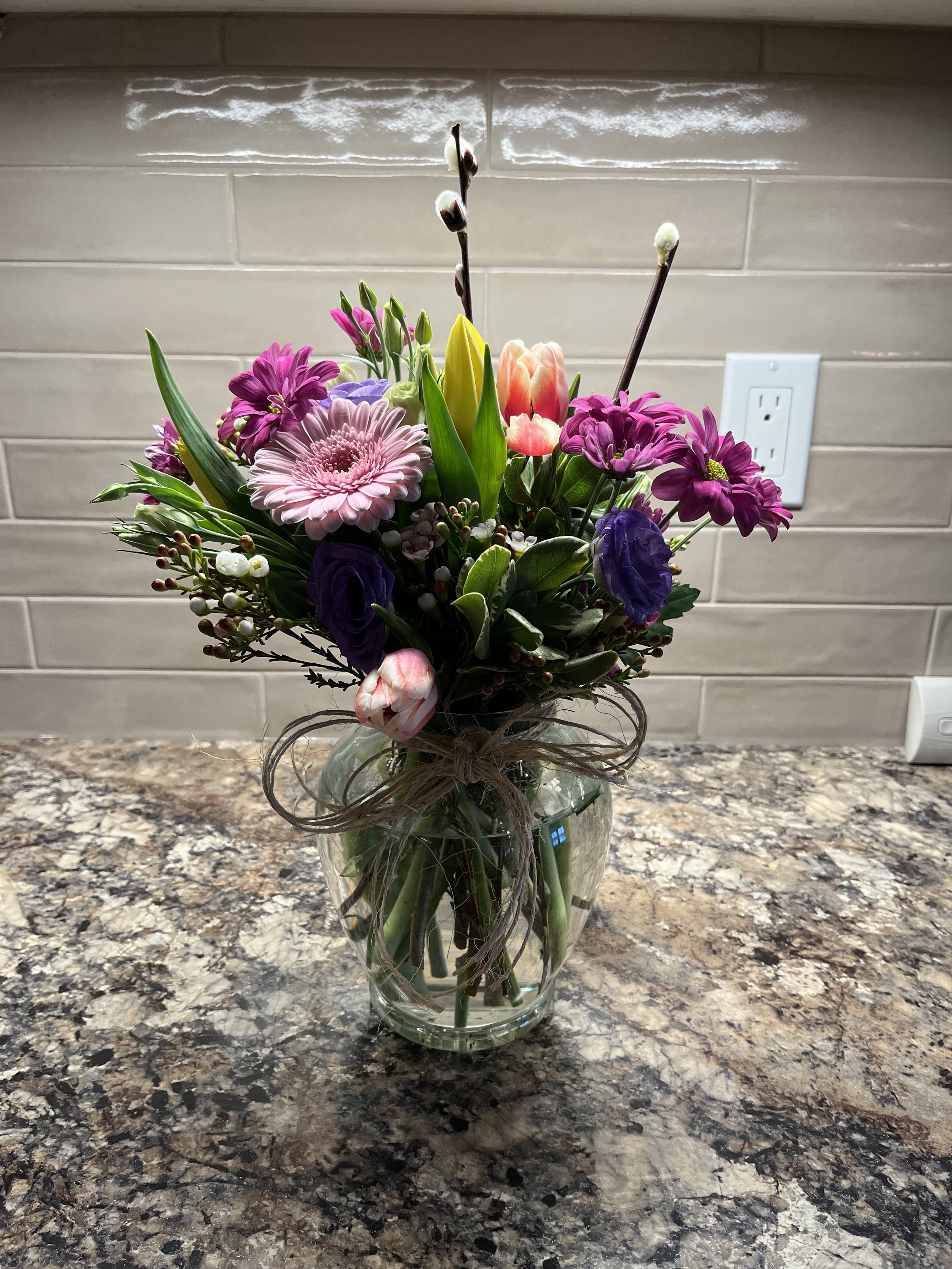 Spring Vase Arrangment
