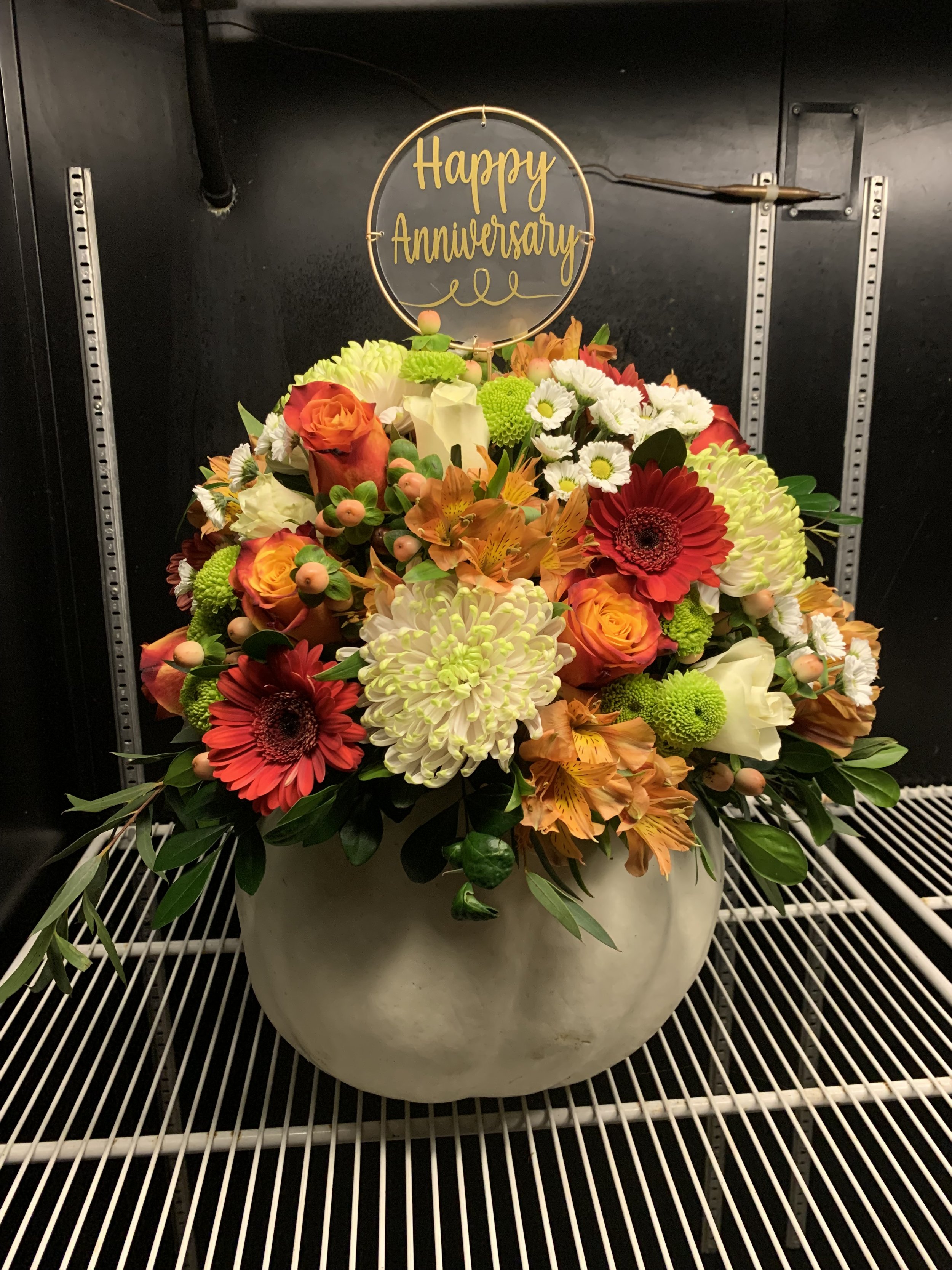 Anniversary Pumpkin Arrangement