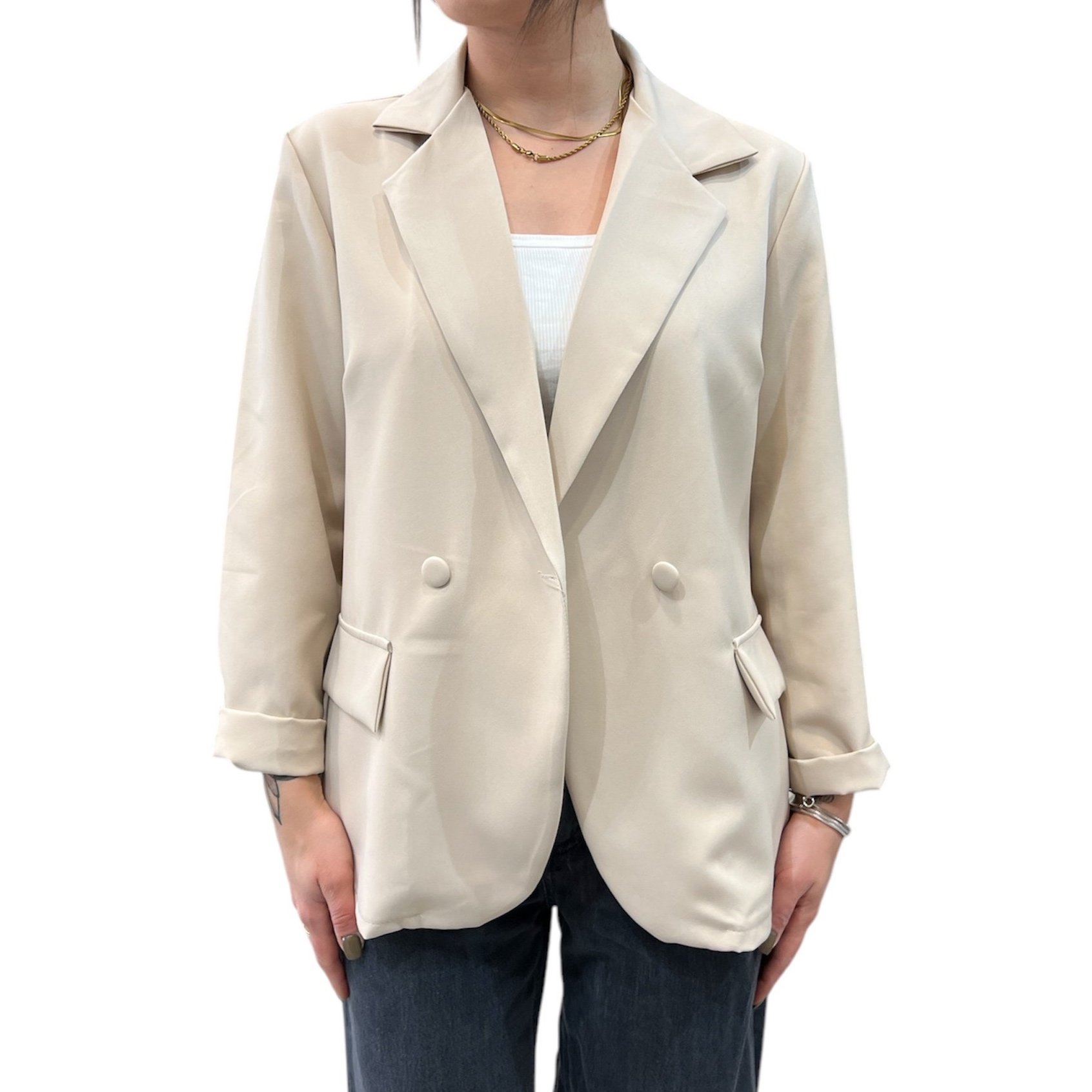 Blazer doppio petto over - Amelie Blanc