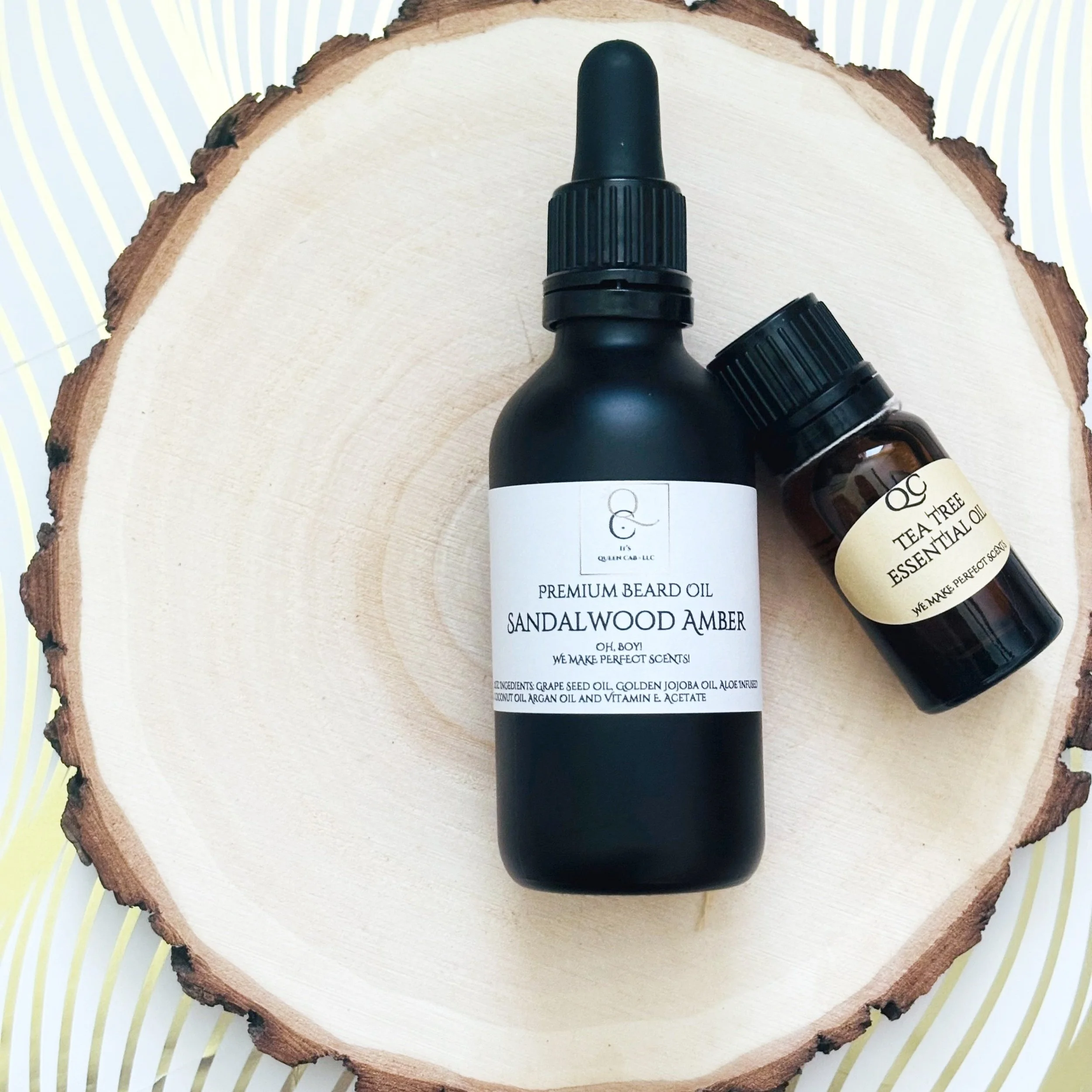 Oh, Boy!  Premium Beard Oil - 2oz Sandalwood Amber