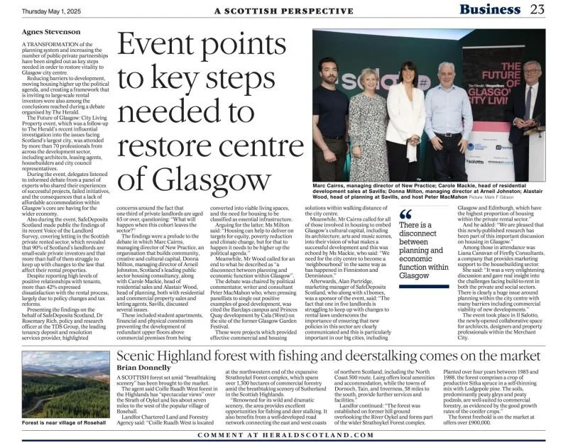 What is the future of Glasgow city living? 