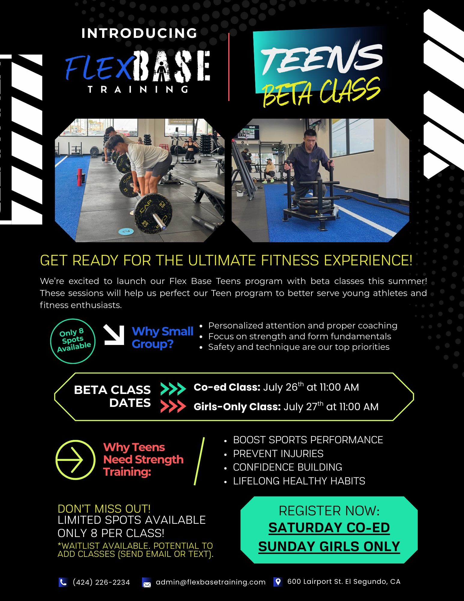 FLEX BASE TEENS GIRLS-ONLY BETA CLASS