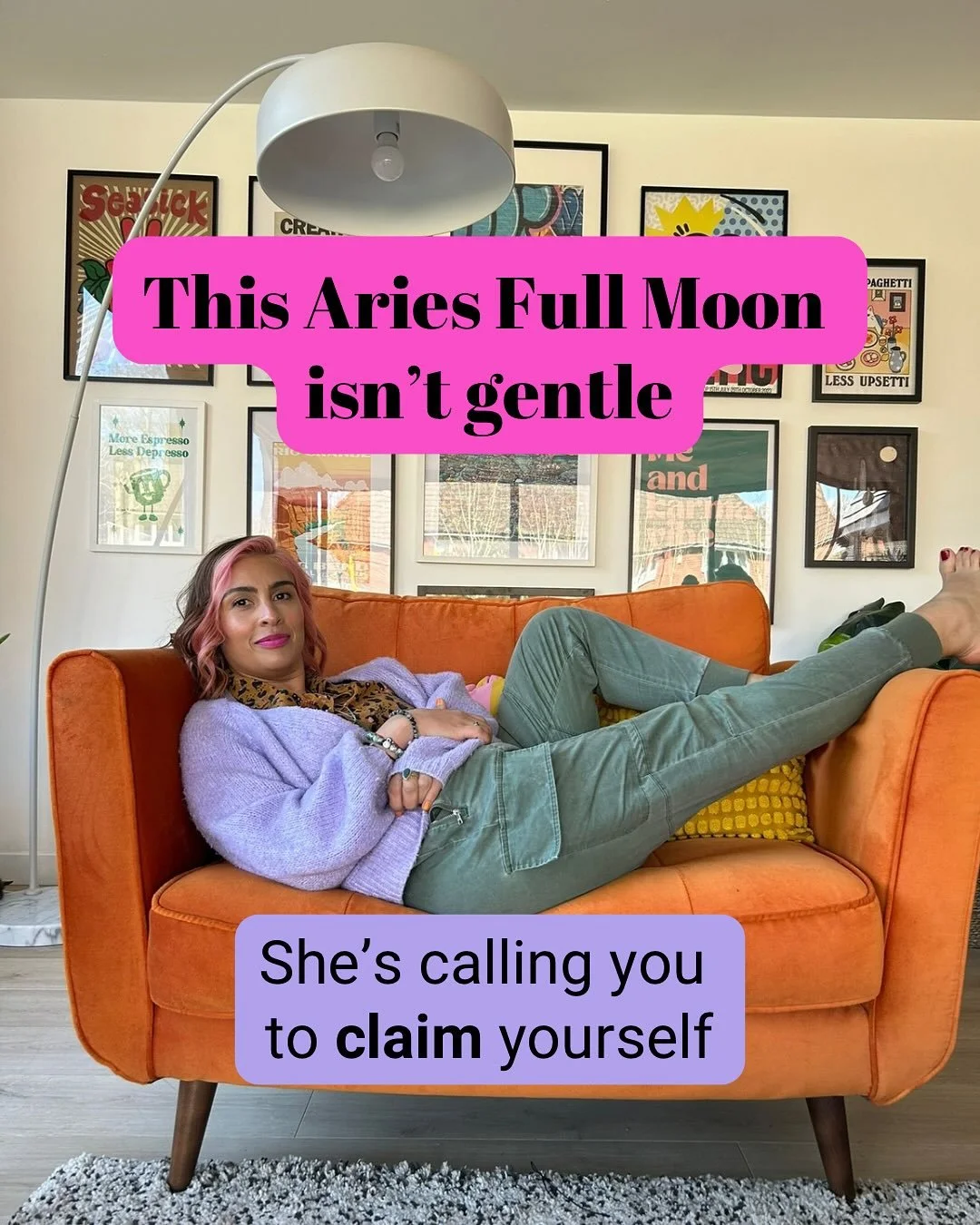 If you can&rsquo;t make 5 minutes to claim your magic, you&rsquo;re missing the whole point of Aries energy. 🔥

Comment WTF for my free moon guide. 

Claim the last October Birth Chart Reading left! DM me now ❤️&zwj;🔥