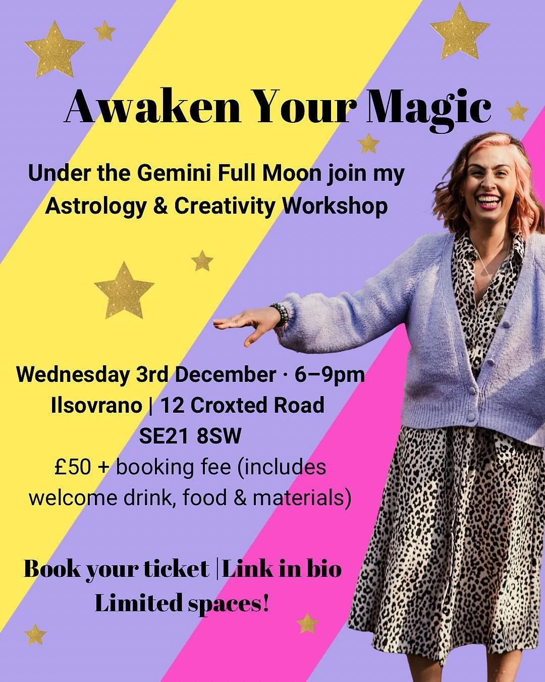 SOOOOO EXCITED TO ANNOUNCE&hellip;.

Come join me at @ilsovranolondon on Wednesday 3 December 6-9pm 💖

This isn&rsquo;t your typical Christmas night out, it&rsquo;s a magical experience for your soul.

Join me for an evening of creativity, connectio