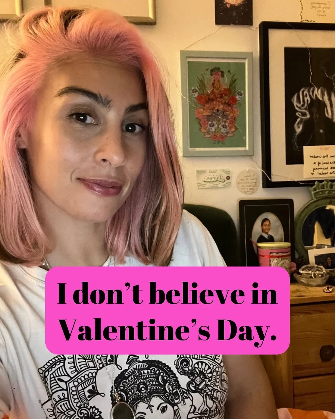 Valentine&rsquo;s Day is about to convince you
to spend money on a load of surface-level shit 🙄
 
Flowers.
Cards.
Set menus.

Presents you panic-buy because you think you should.
 
But none of that fixes feeling misunderstood.
 
None of it teaches y
