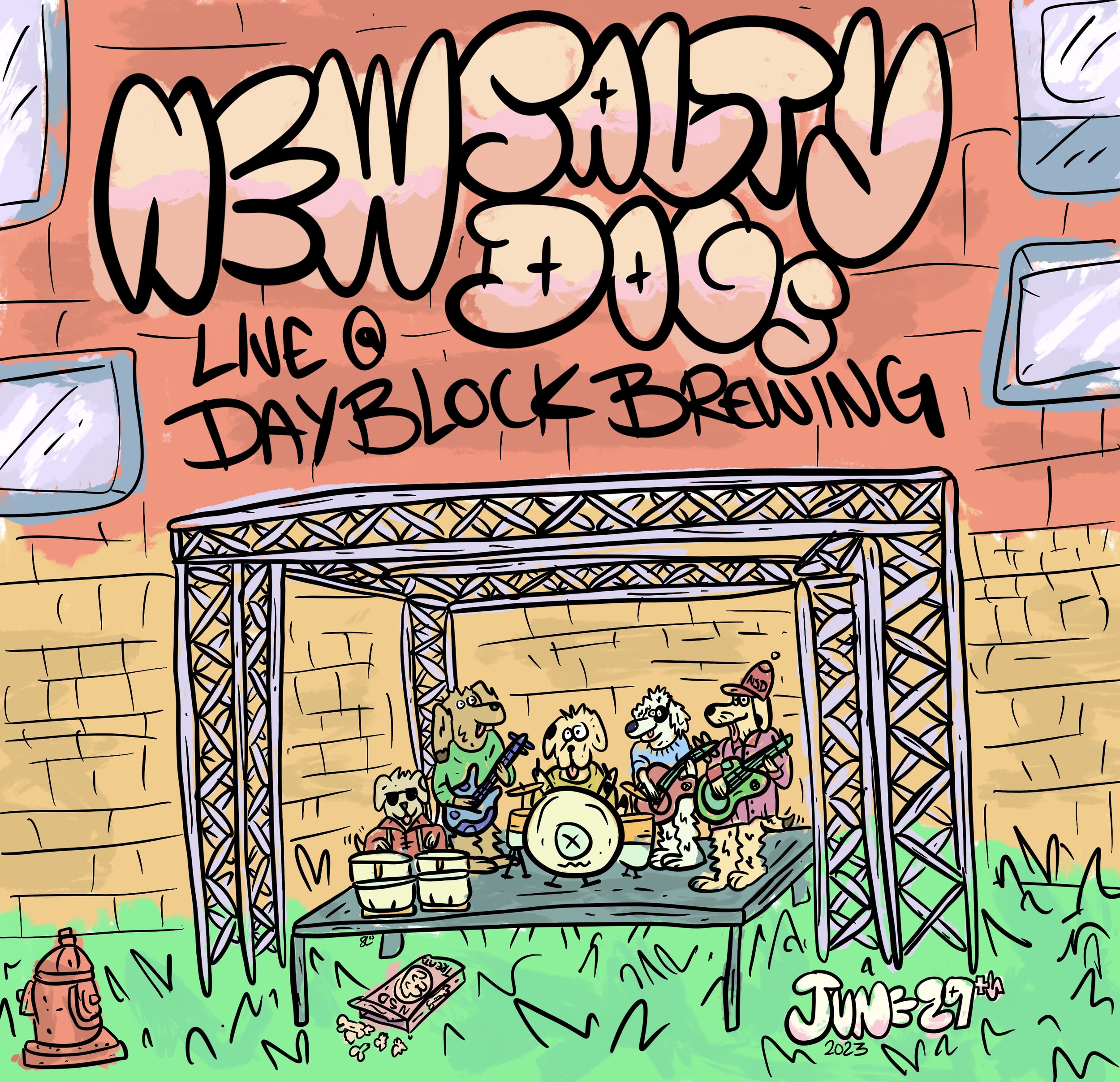 New Salty Dogs Day Block Brewing Art