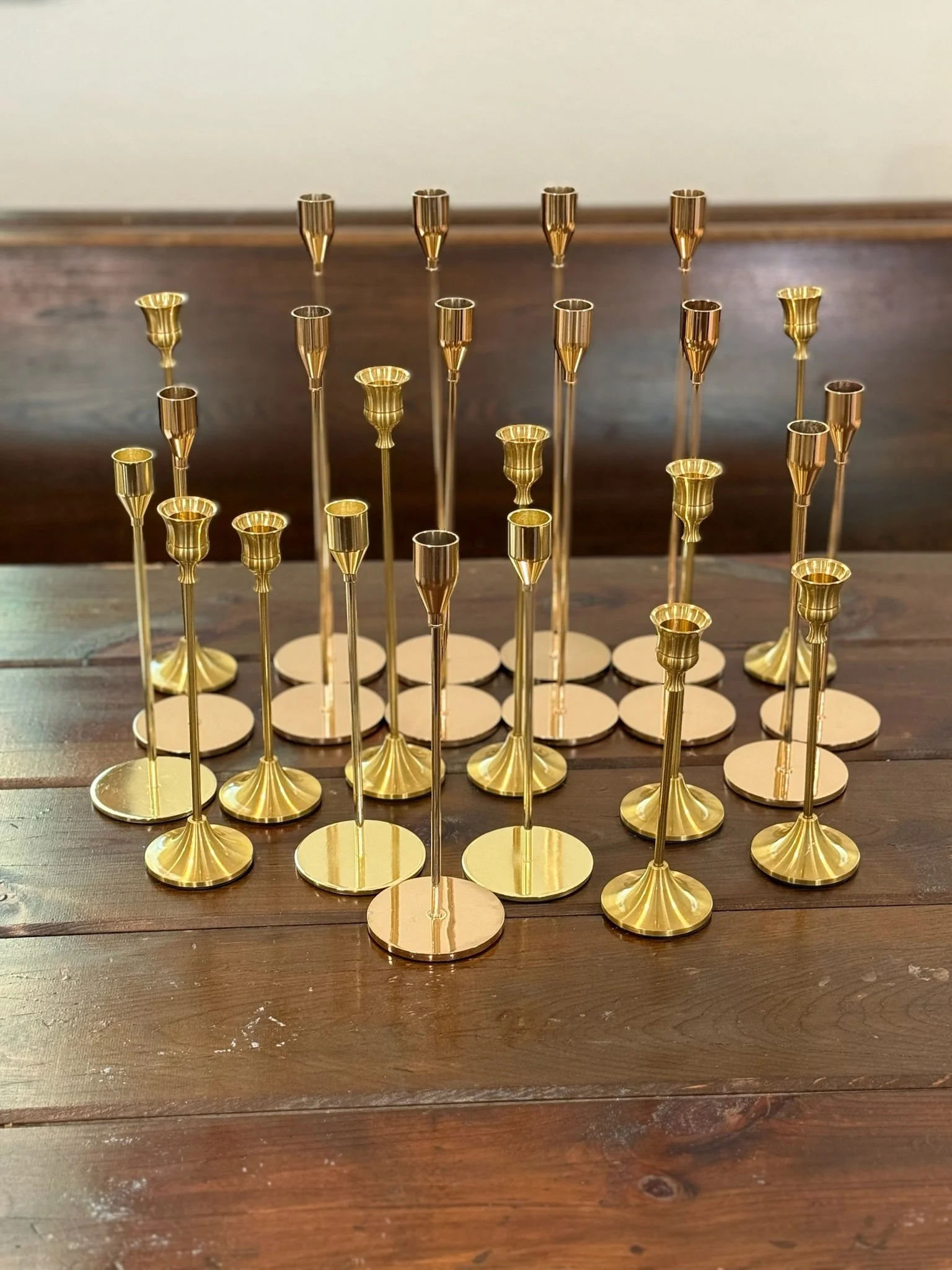 Gold Taper Candle Holders