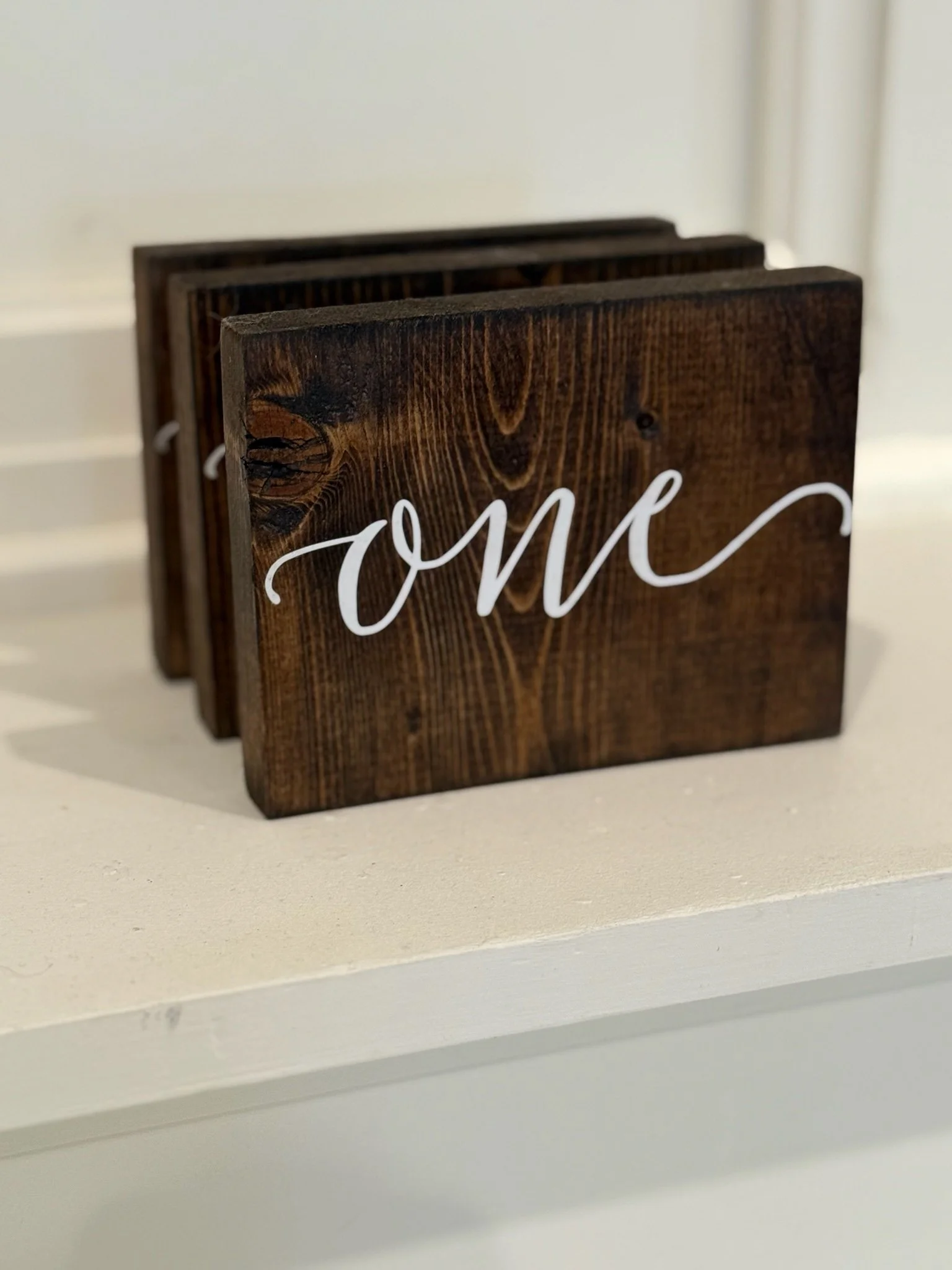 Wooden Table Numbers