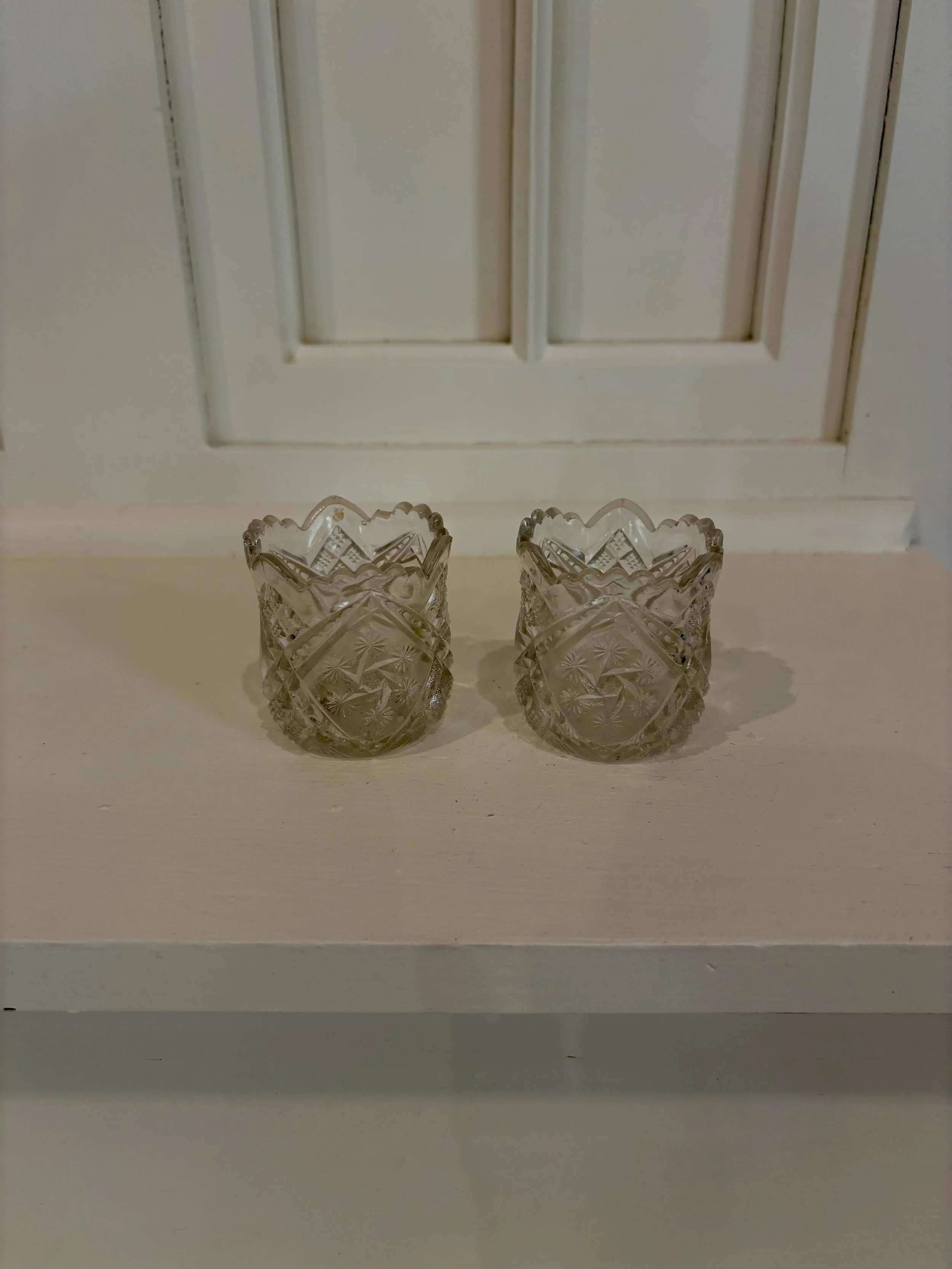 Vintage Transparent Tealight Candle Holder