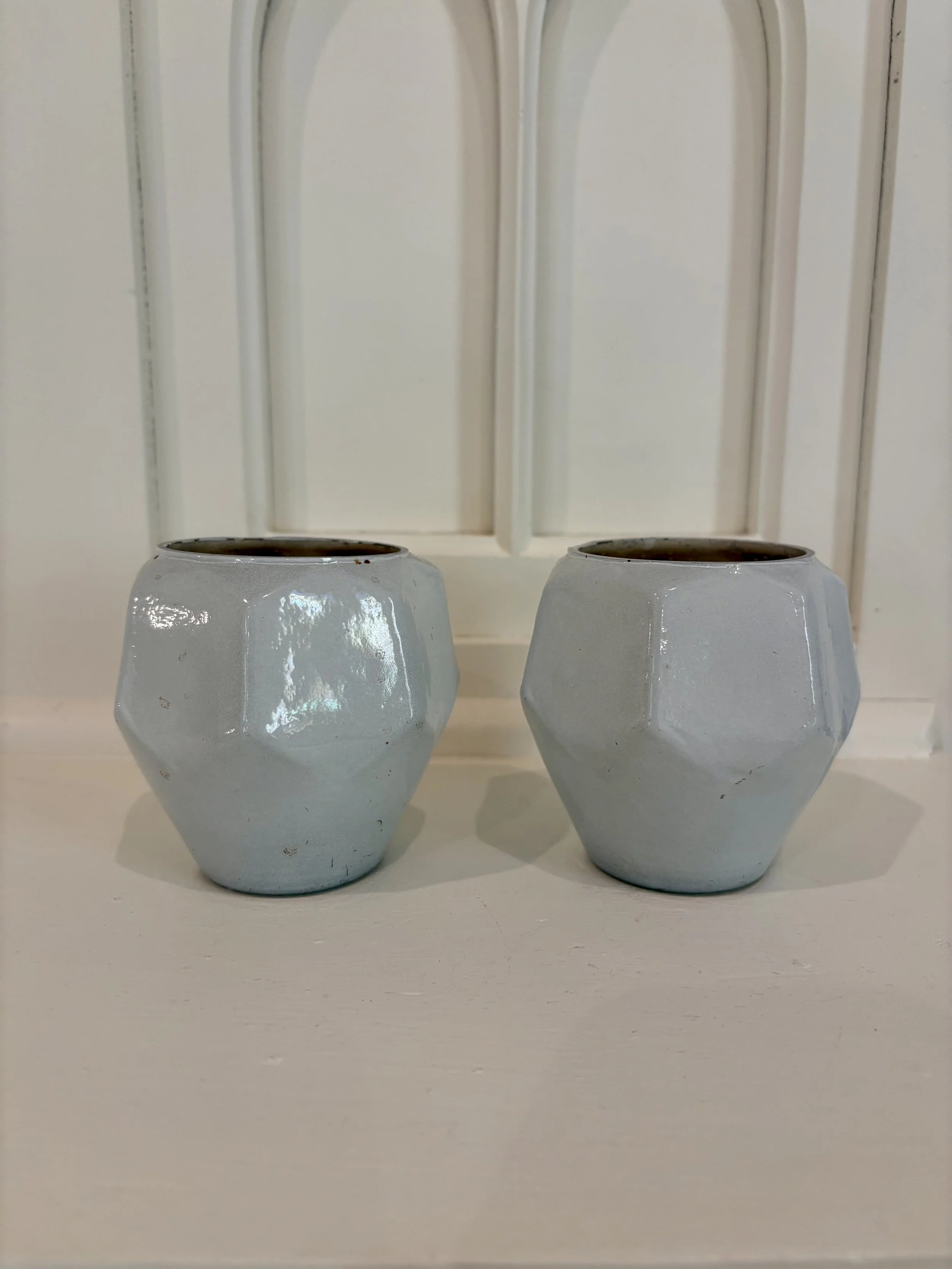 Geometric Ivory Tea light Candle Holder