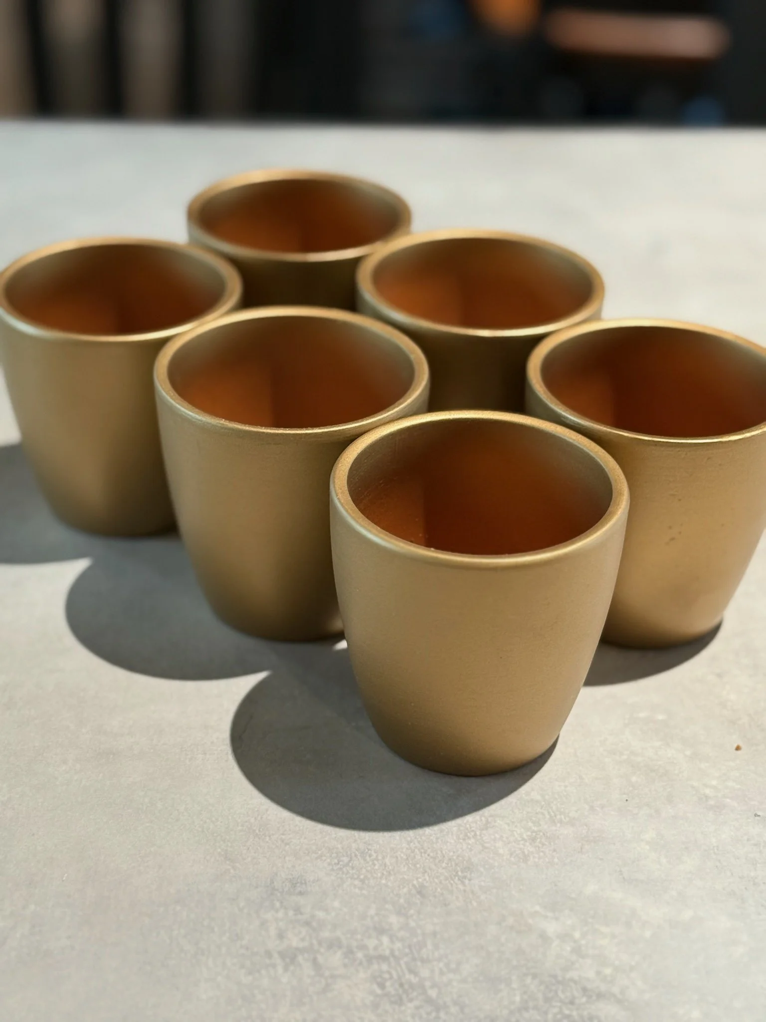 Golden Tealight Candle Holders