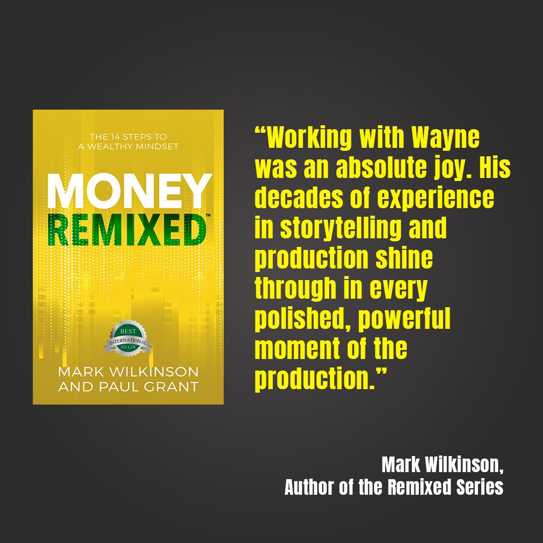 Money Remixed book cover and testmonial