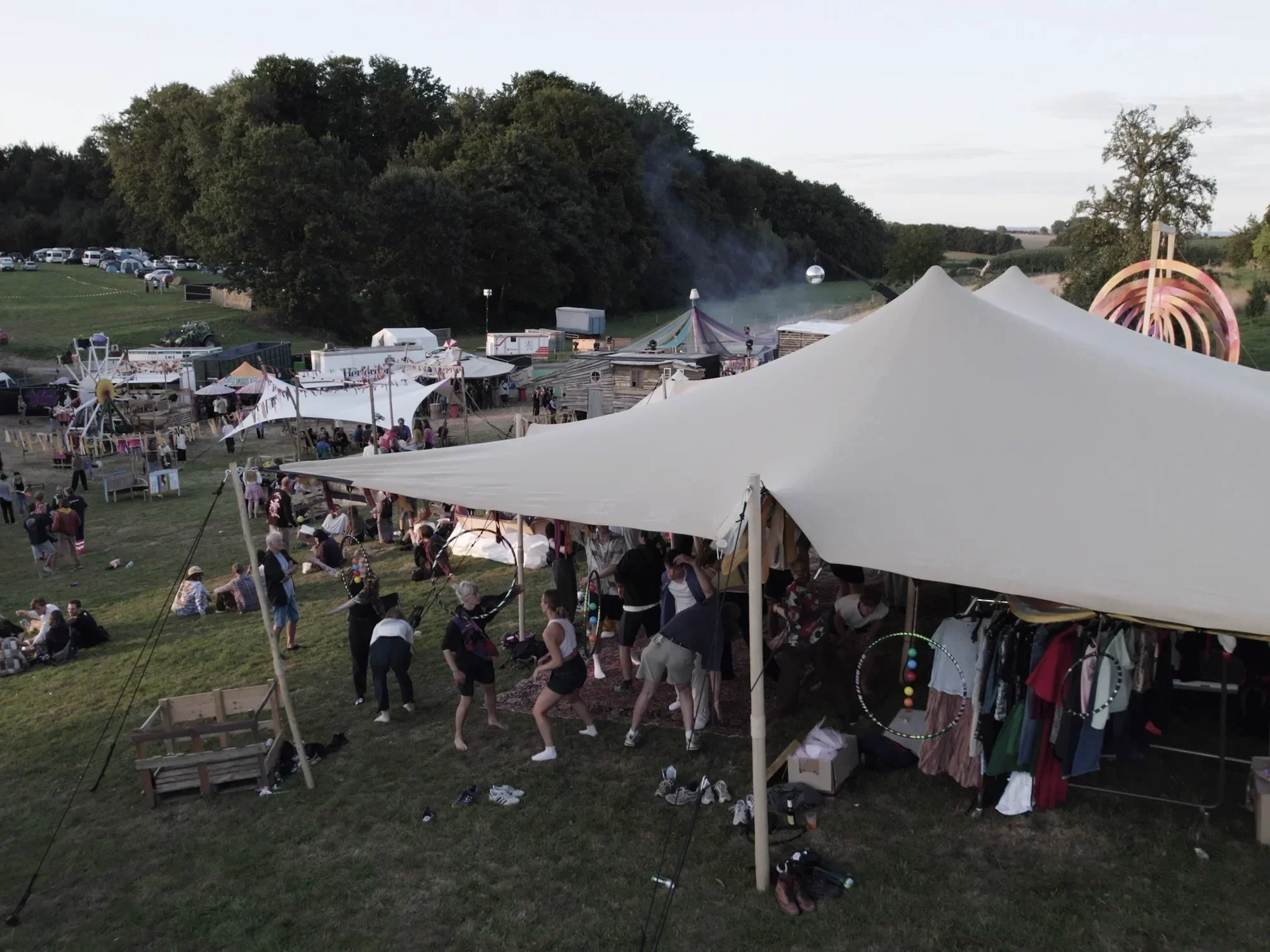 Stretchzelt für Musikveranstaltungen 