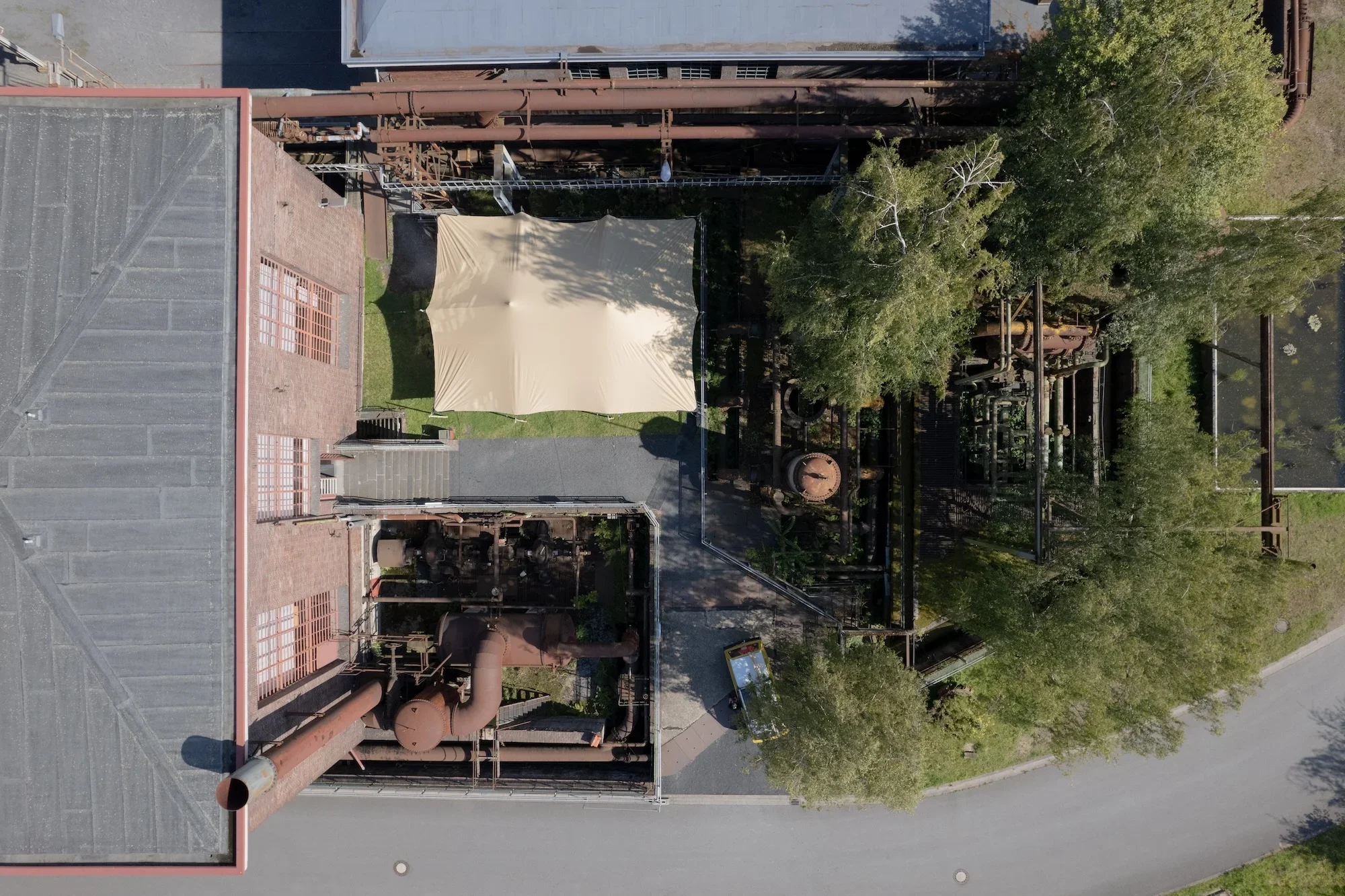 Stretchzelt auf der Kokerei Hansa Dortmund