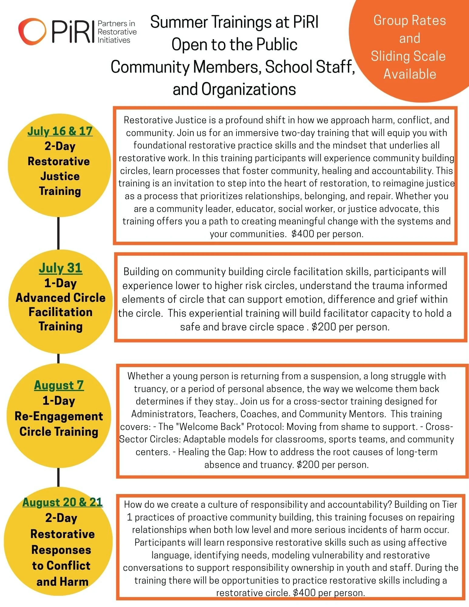 2-Day Restorative Justice Training