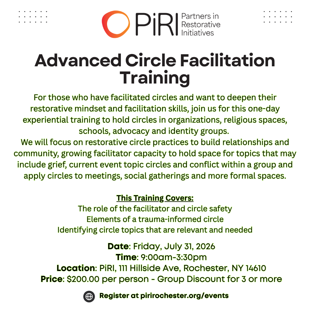 1-Day Advanced Circle Facilitation Training