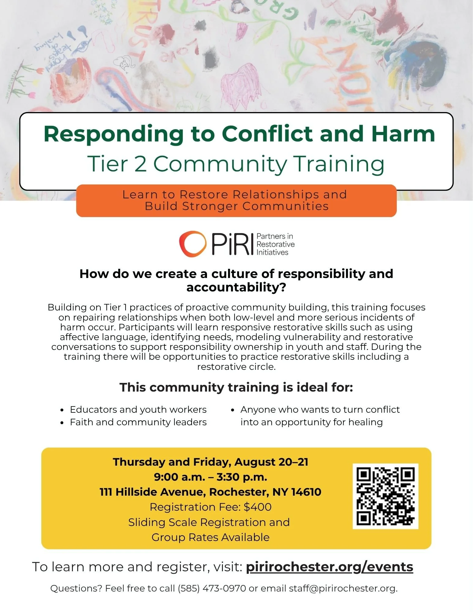 2-Day Responding to Conflict and Harm Training