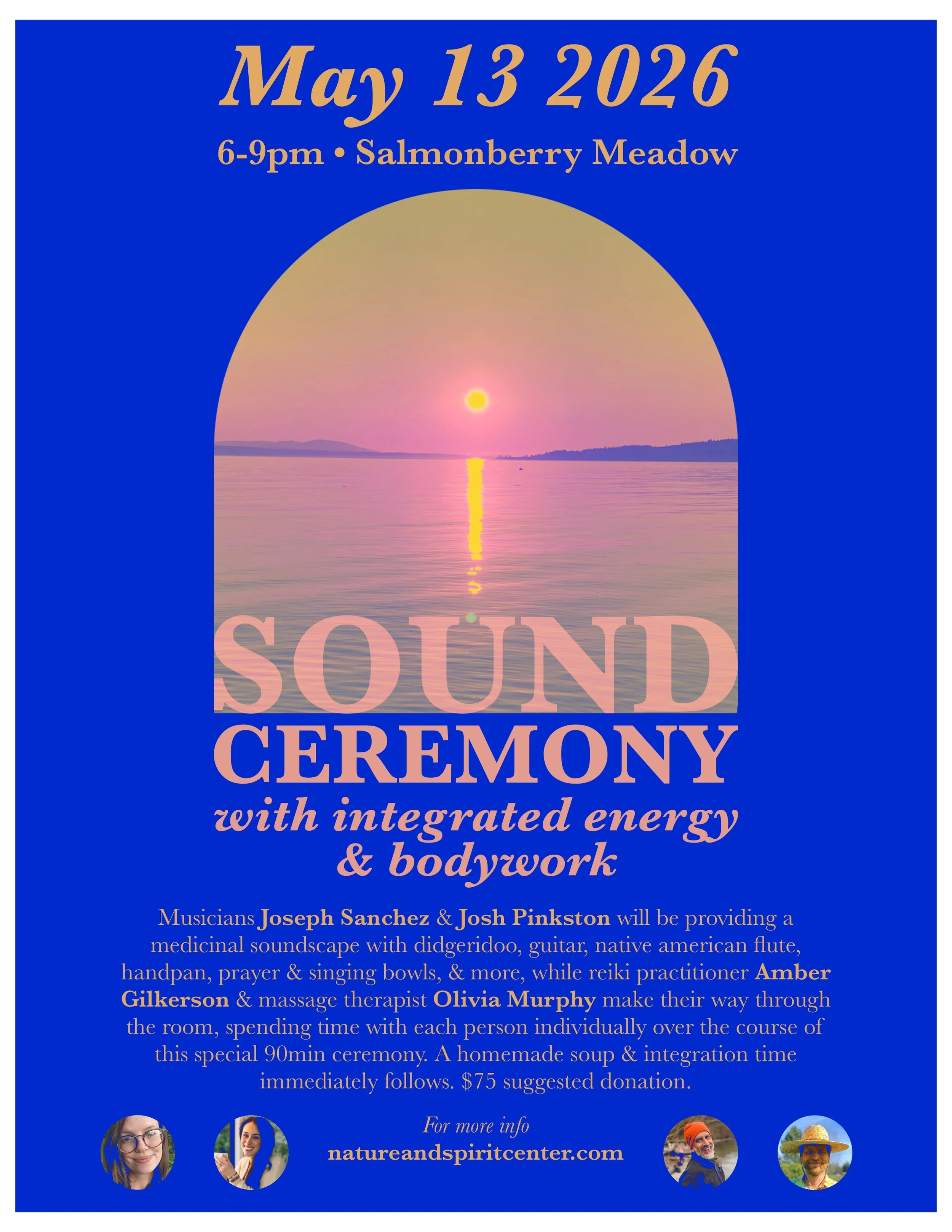 Sunset Sound Ceremony with integrated enregy &amp; bodywork at Salmonberry Meadow