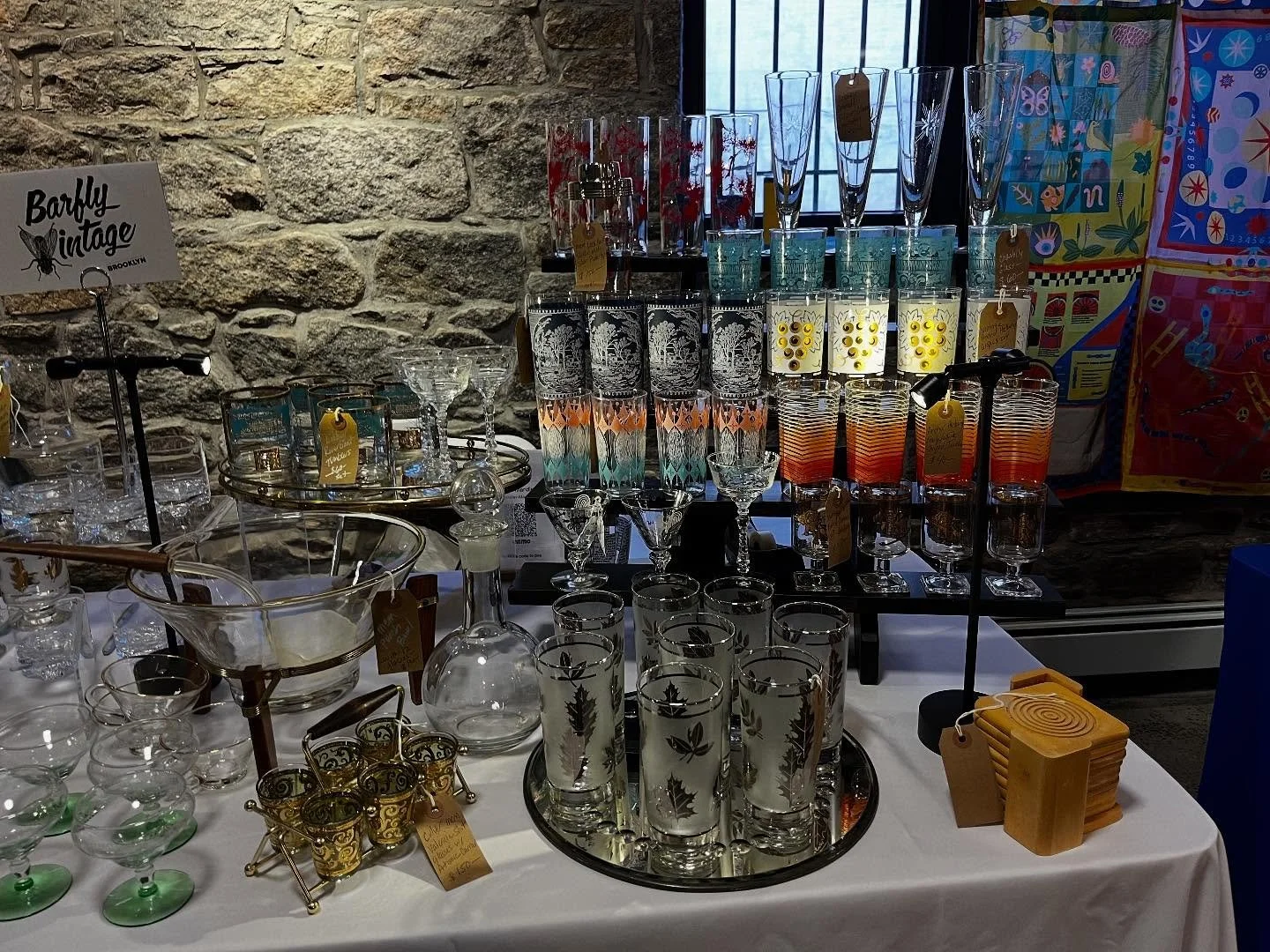 @fadmarket is buzzing! Check out our vintage glassware. Lots of cool vendors. Stop by!