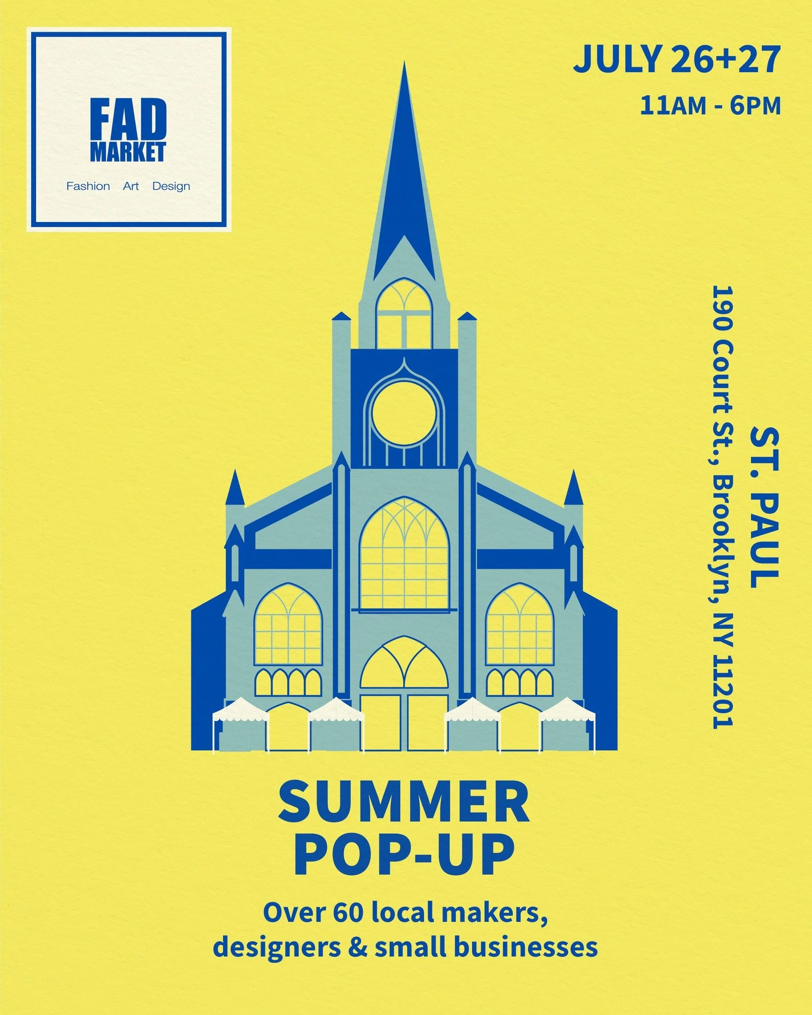 Stop by this weekend!!!

FAD Market: Summer Pop-up 
July 26+27
11am - 6pm
St. Paul
190 Court Street
Brooklyn, NY 11201