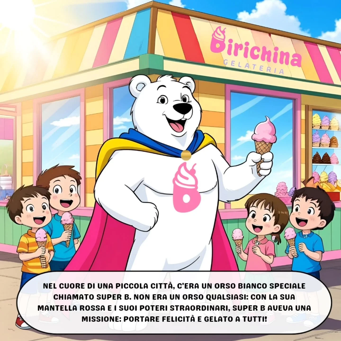 🚨 A Fano &egrave; arrivato un eroe speciale: Super B!
La sua missione? Portare magia e felicit&agrave; con ogni cono di gelato 🍦✨

Vuoi scoprire i suoi gusti segreti e le sue avventure?
👉 Segui la Gelateria Birichina e diventa parte della #SuperBF