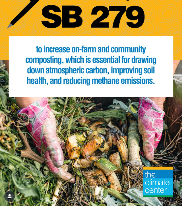 Climate Center: SB 279 (McNerney) Expanding Composting Capacity for California Farms and Communities