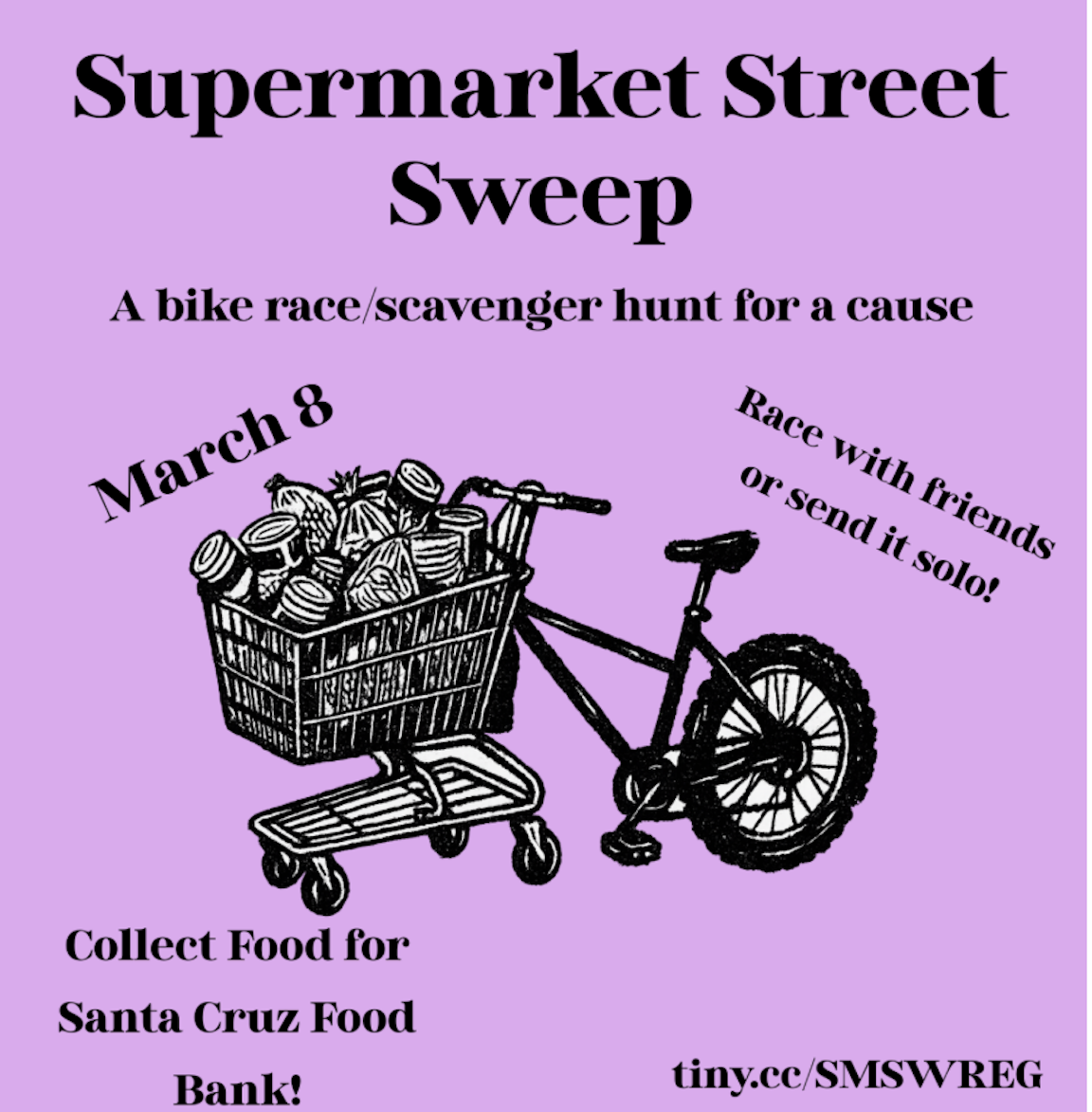 Bike SC County: Supermarket Street Sweep, March 8, 2 - 4 pm